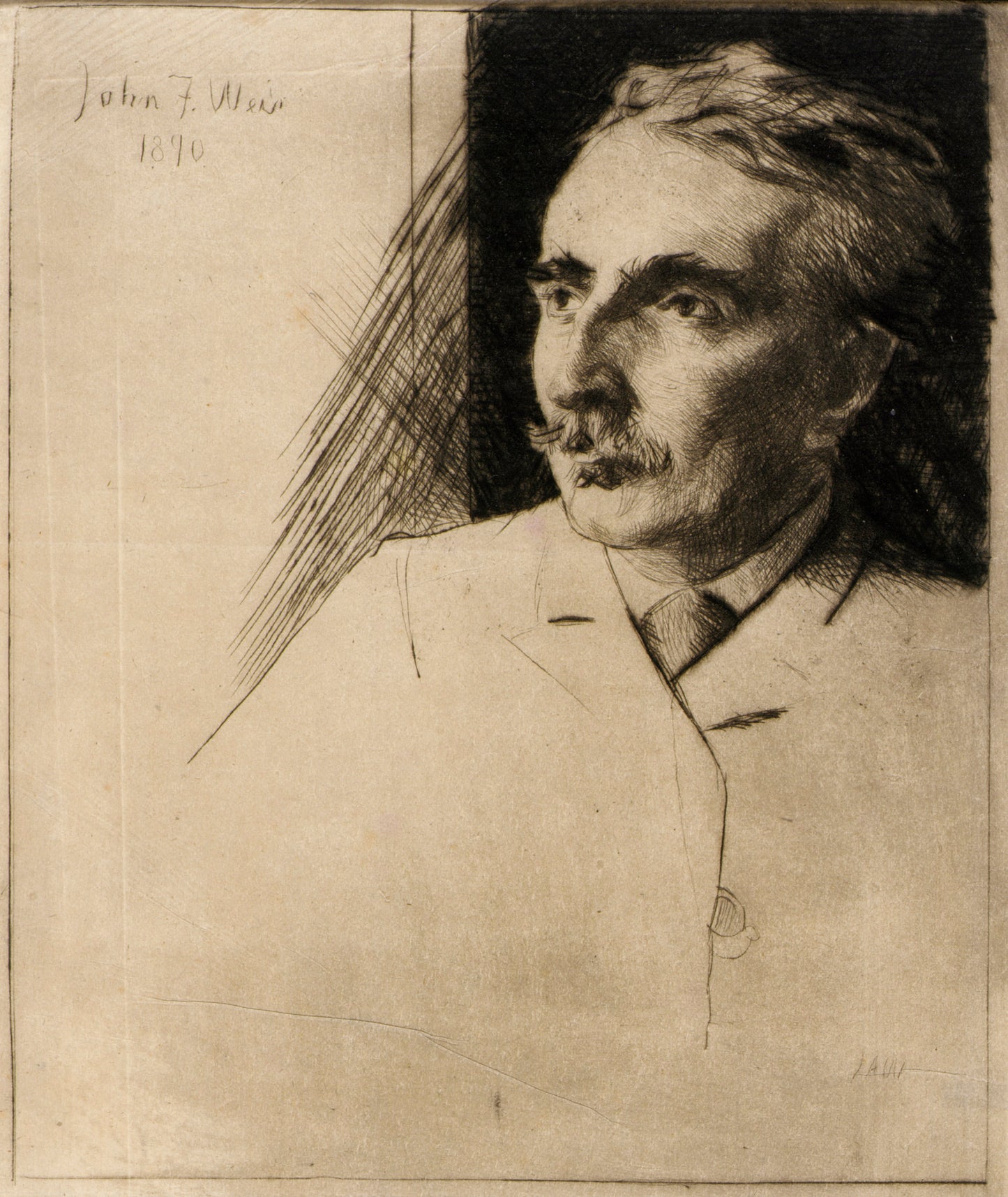 J. Alden Weir:Portrait of John F. Weir,16x12"(A3)Poster