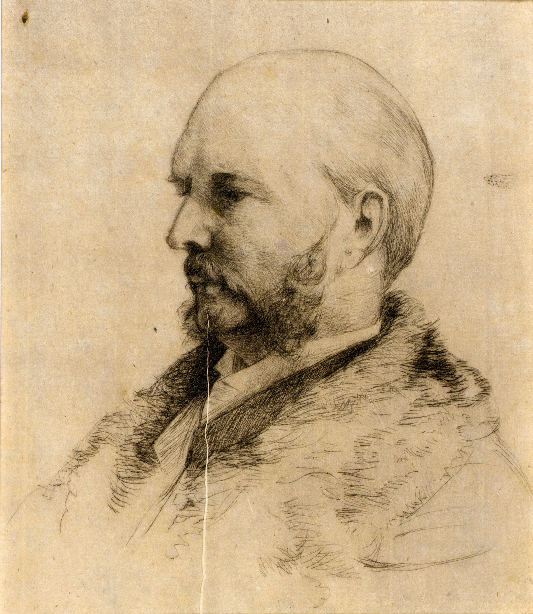 J. Alden Weir:Portrait of Robert Hoe,16x12"(A3)Poster