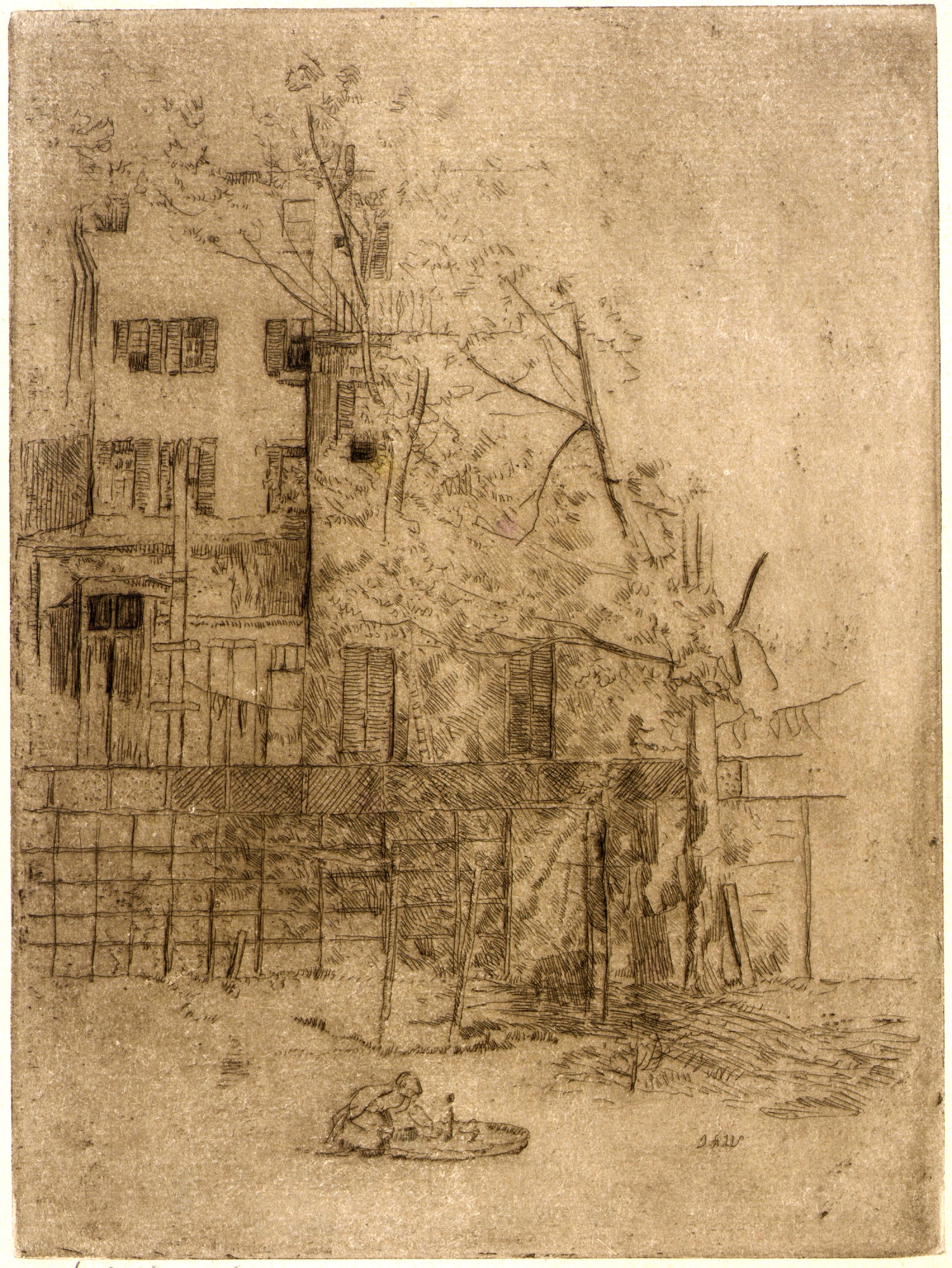 J. Alden Weir:My Back Yard no. 1,16x12"(A3)Poster