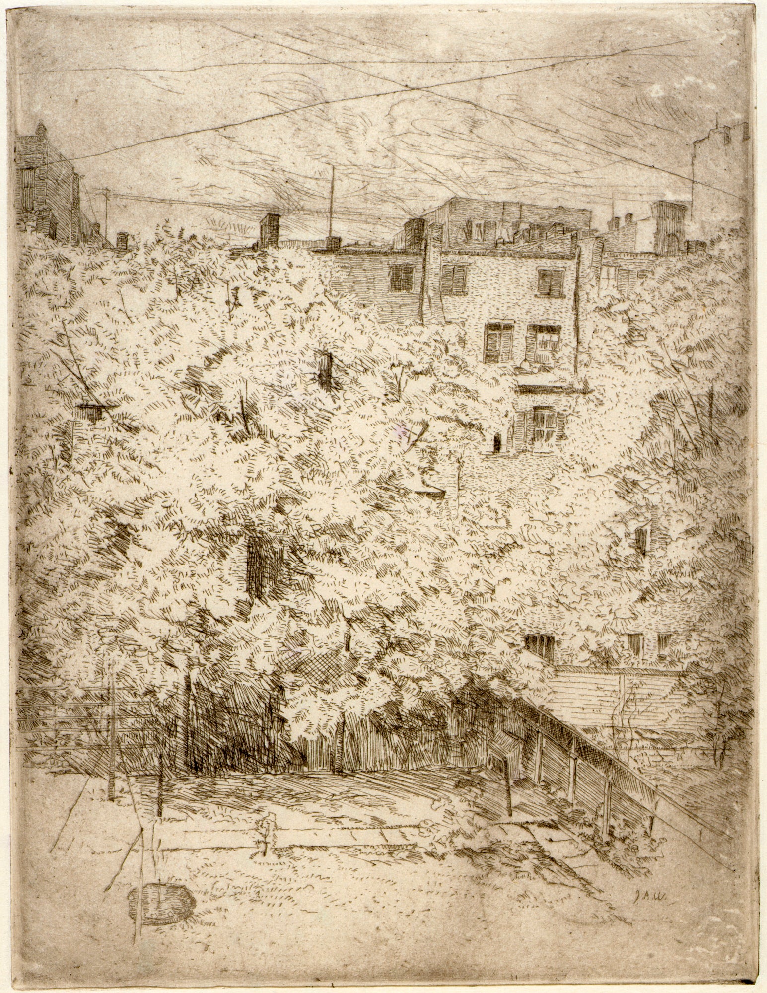J. Alden Weir:My Back Yard no. 2,16x12"(A3)Poster
