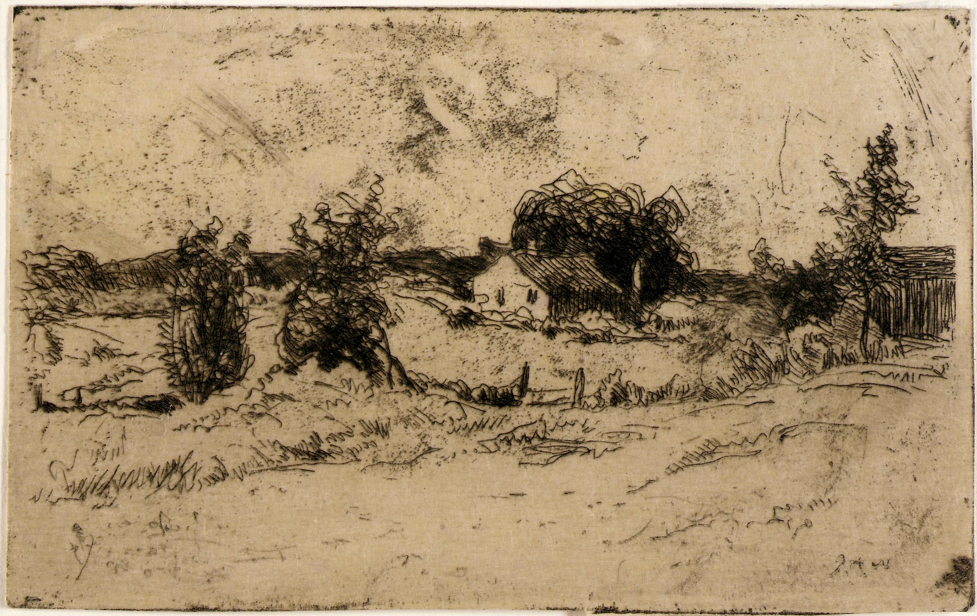 J. Alden Weir:The Farm,16x12"(A3)Poster