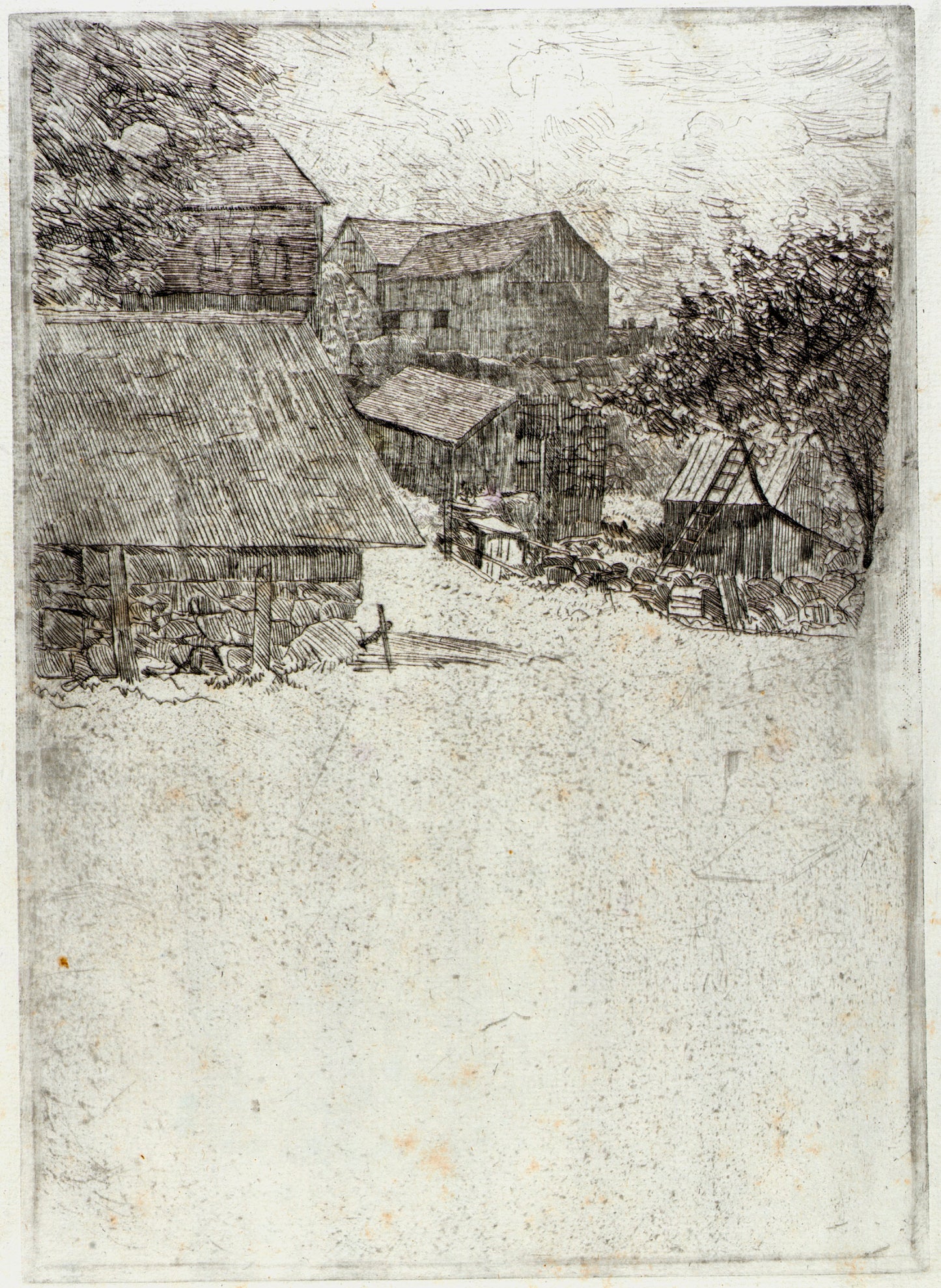 J. Alden Weir:Neighboring Farm,16x12"(A3)Poster