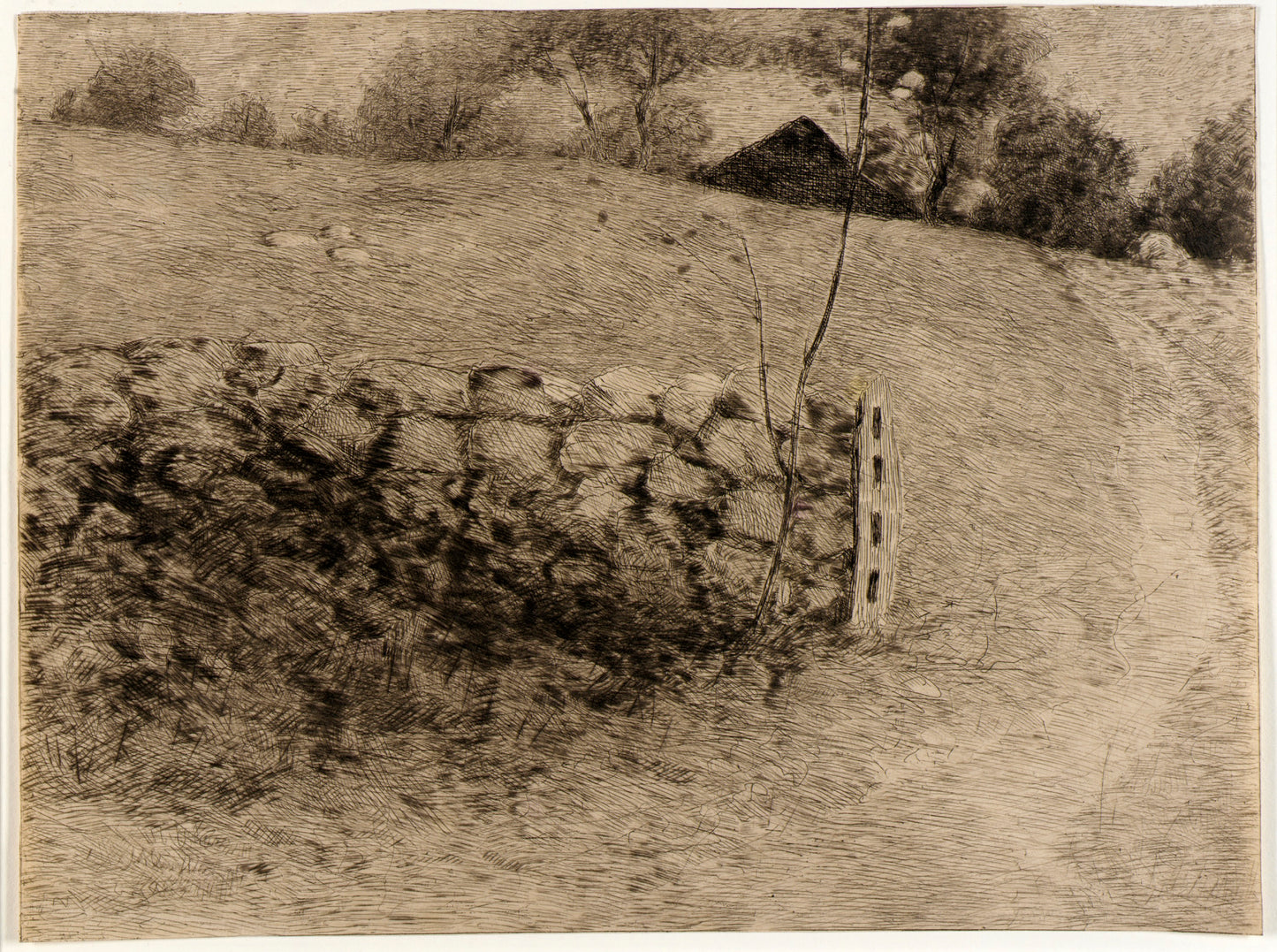 J. Alden Weir:The Barn Lot,16x12"(A3)Poster