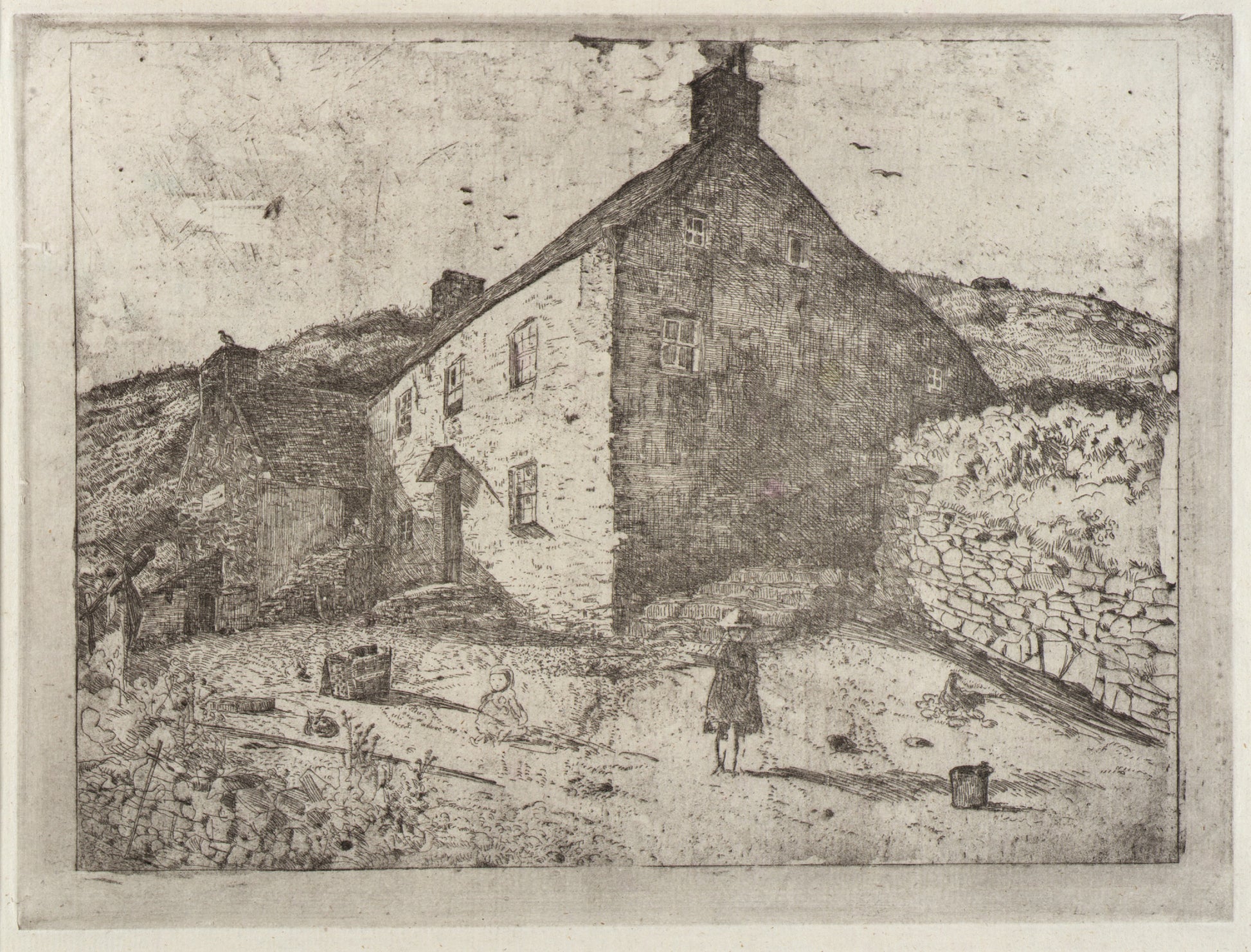 J. Alden Weir:Fisherman's Hut--Isle of Man,16x12"(A3)Poster