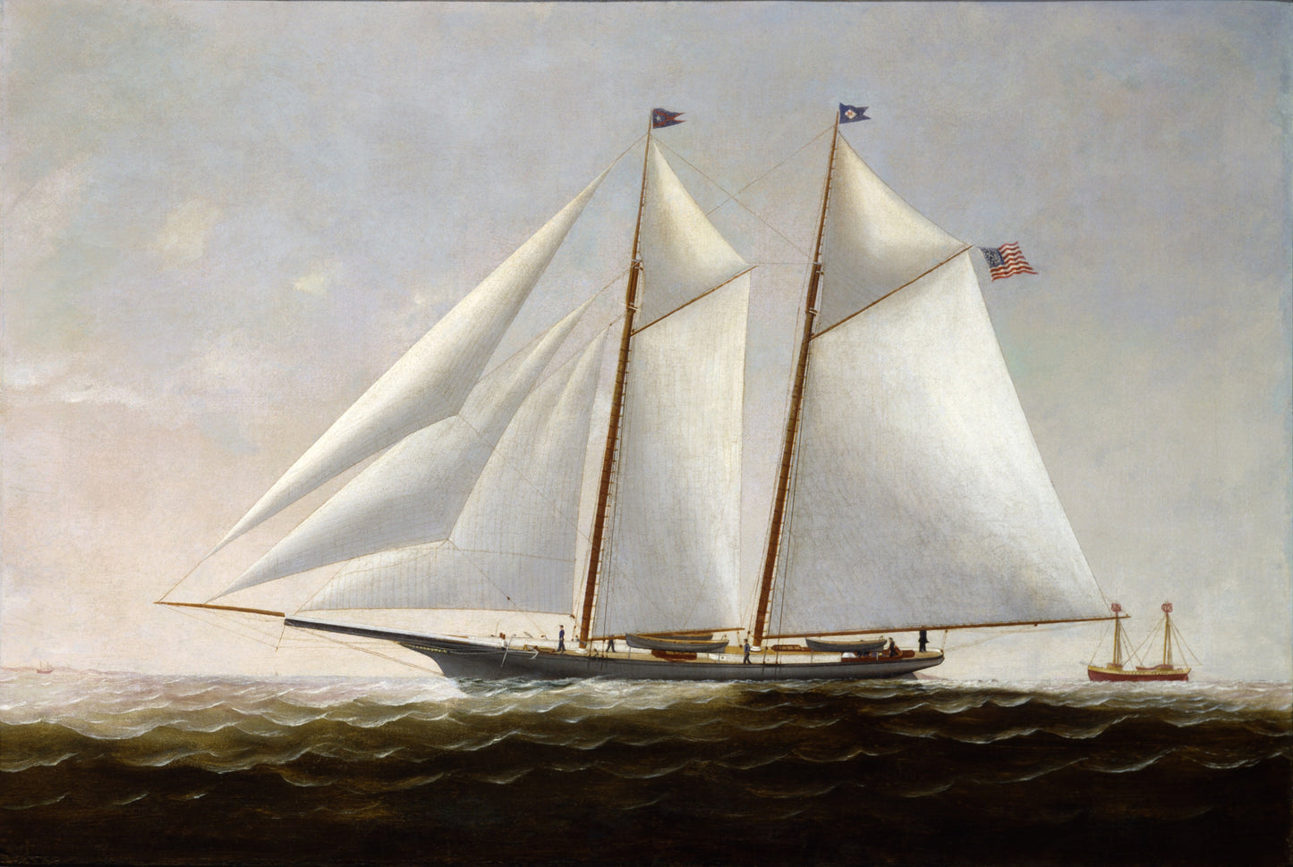 Charles S. Raleigh:The Yacht America,16x12"(A3)Poster