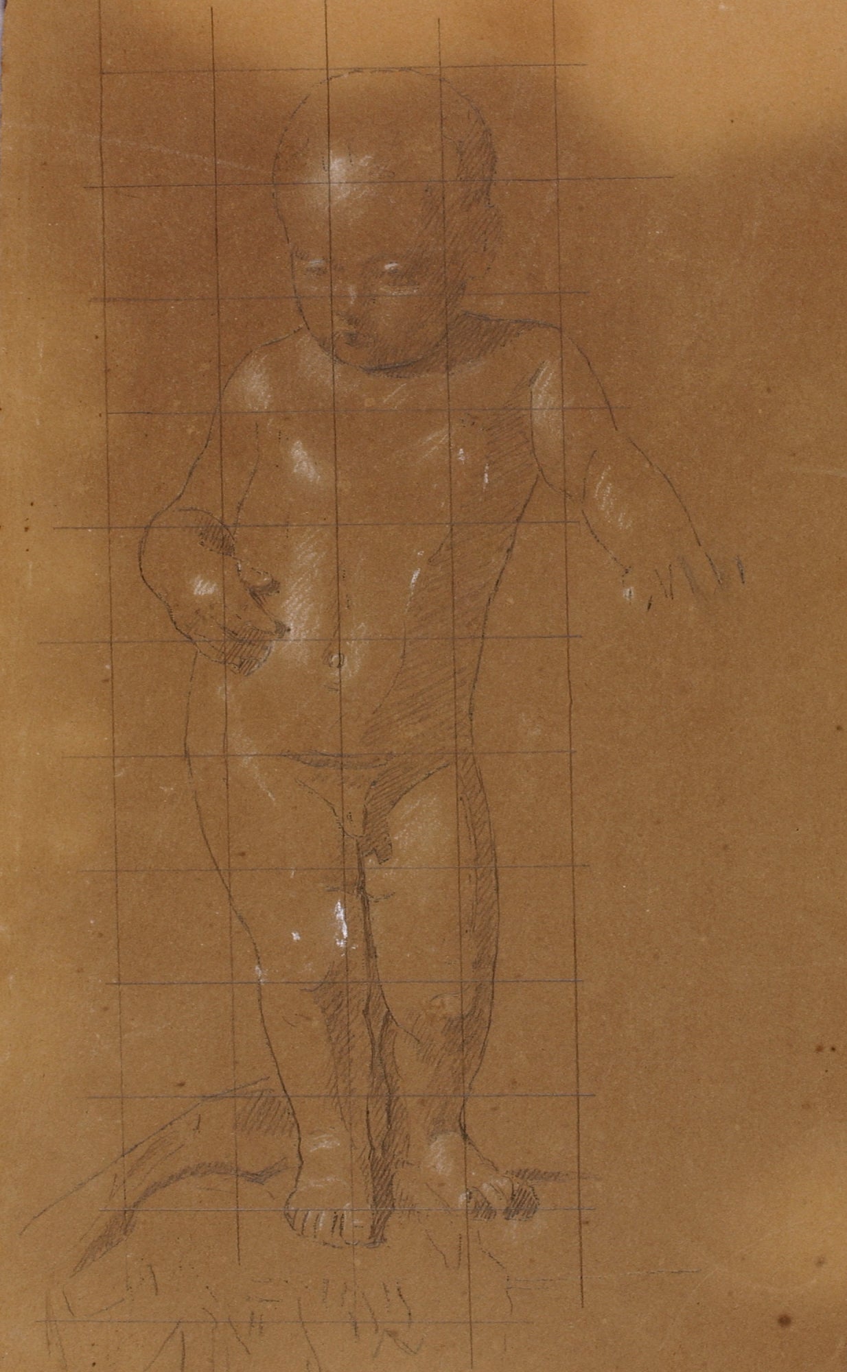 William Page:Standing Nude Child,16x12"(A3)Poster