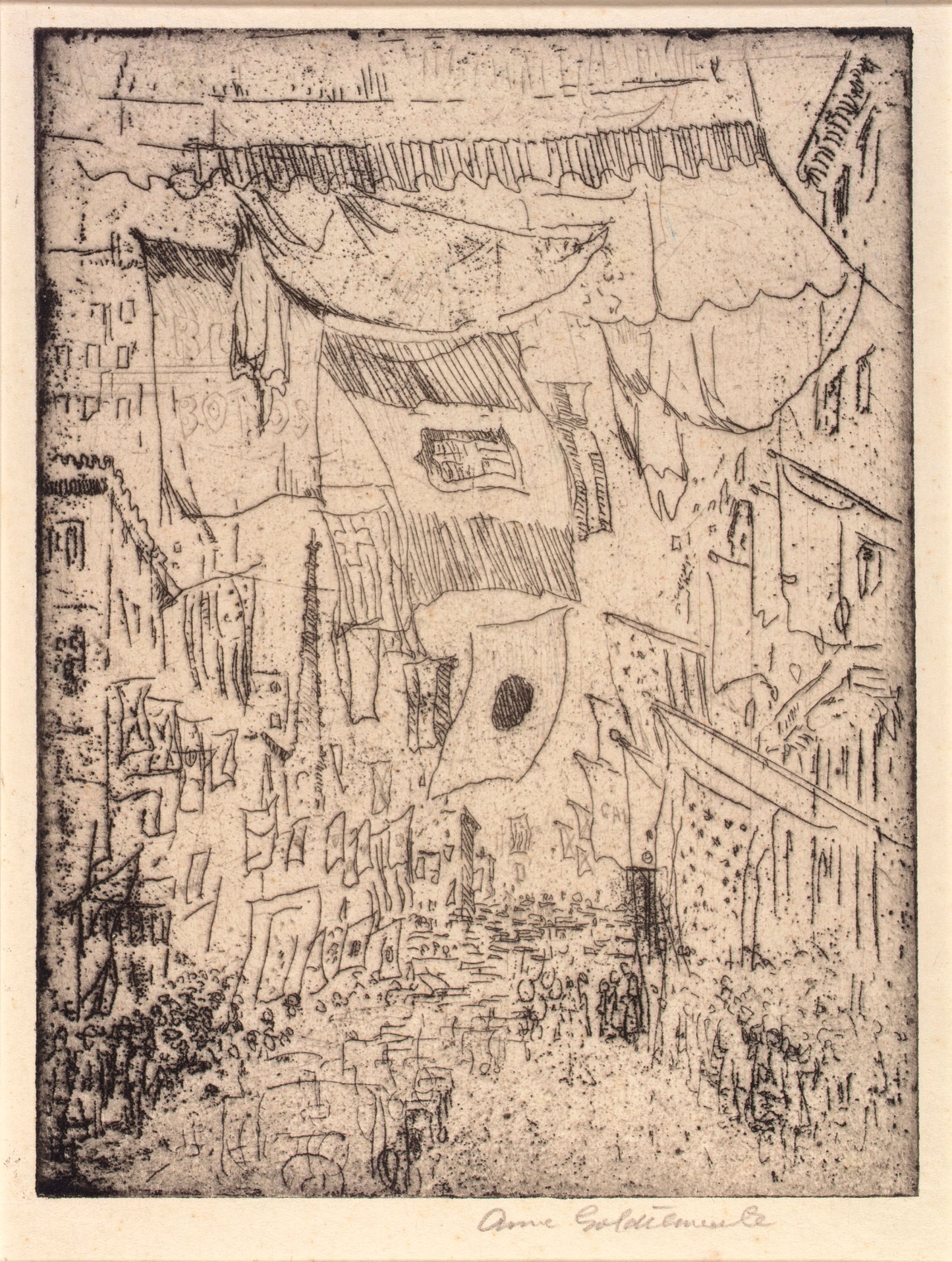 Anne Goldthwaite:Avenue of the Allies (5th Avenue),16x12"(A3)Poster
