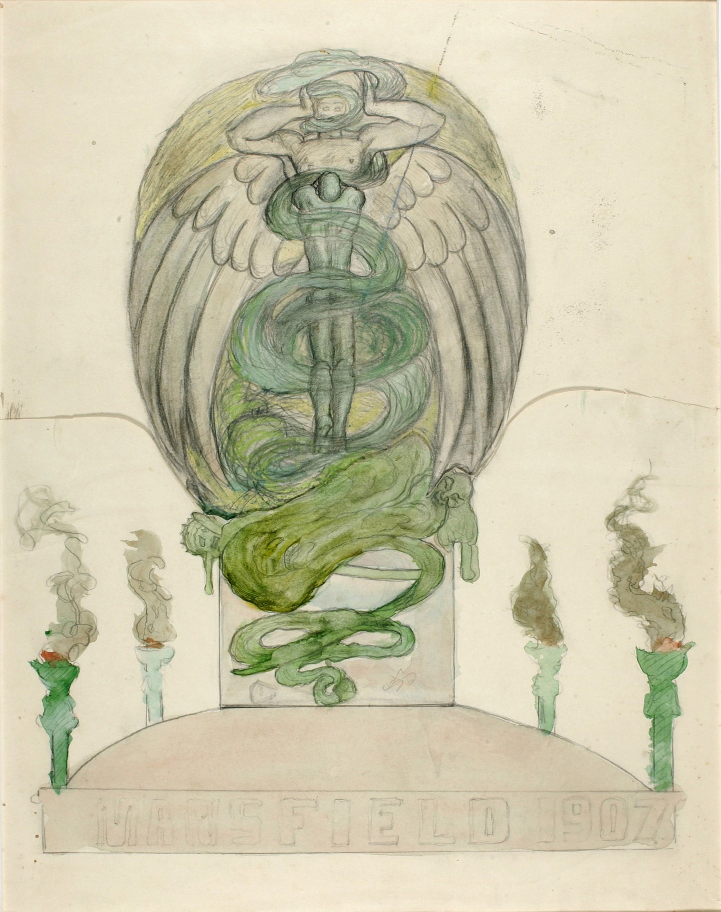 George Grey Barnard:(Untitled) (Mansfield 1907),16x12"(A3)Poster