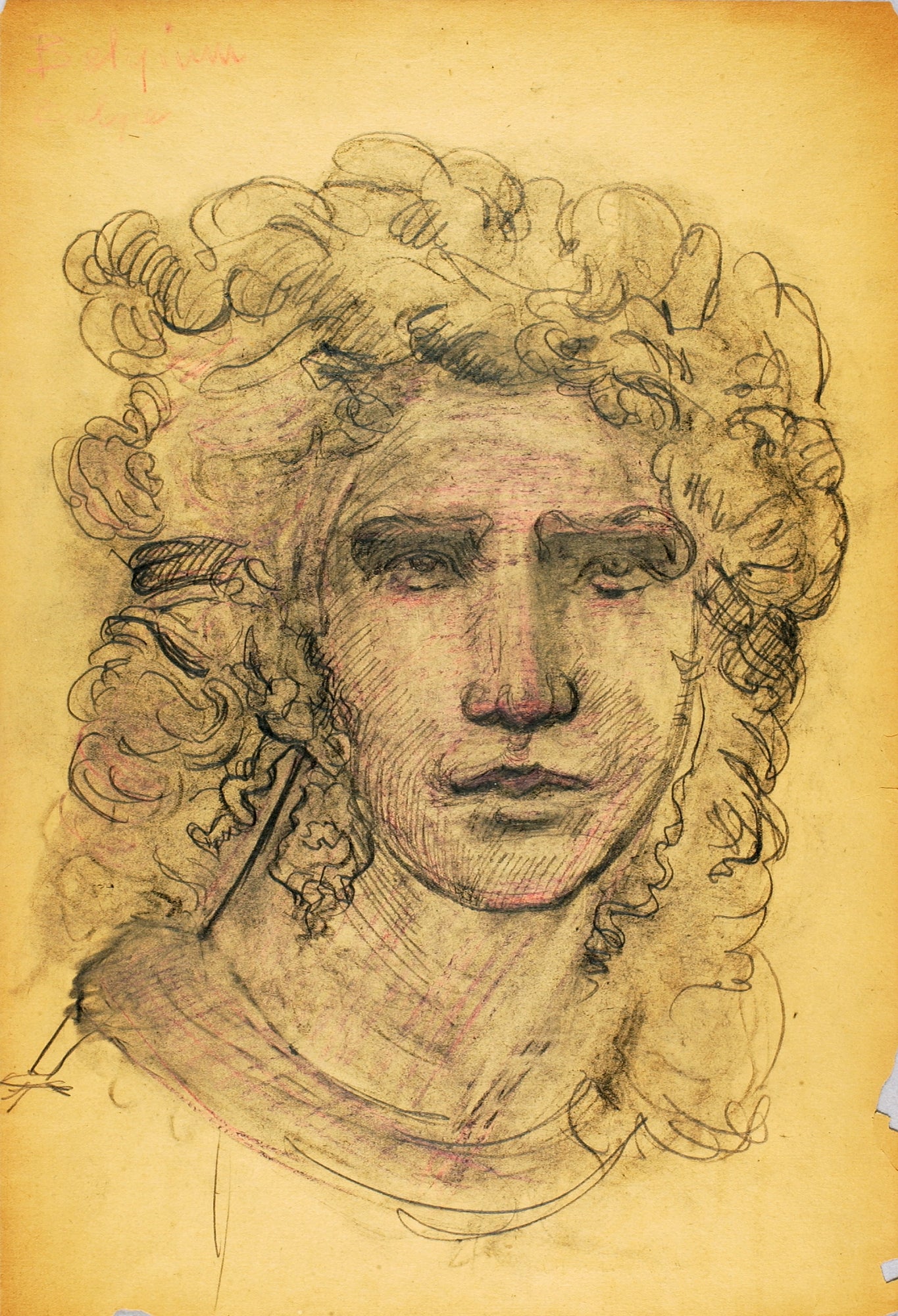 George Grey Barnard:(Untitled--Head),16x12"(A3)Poster
