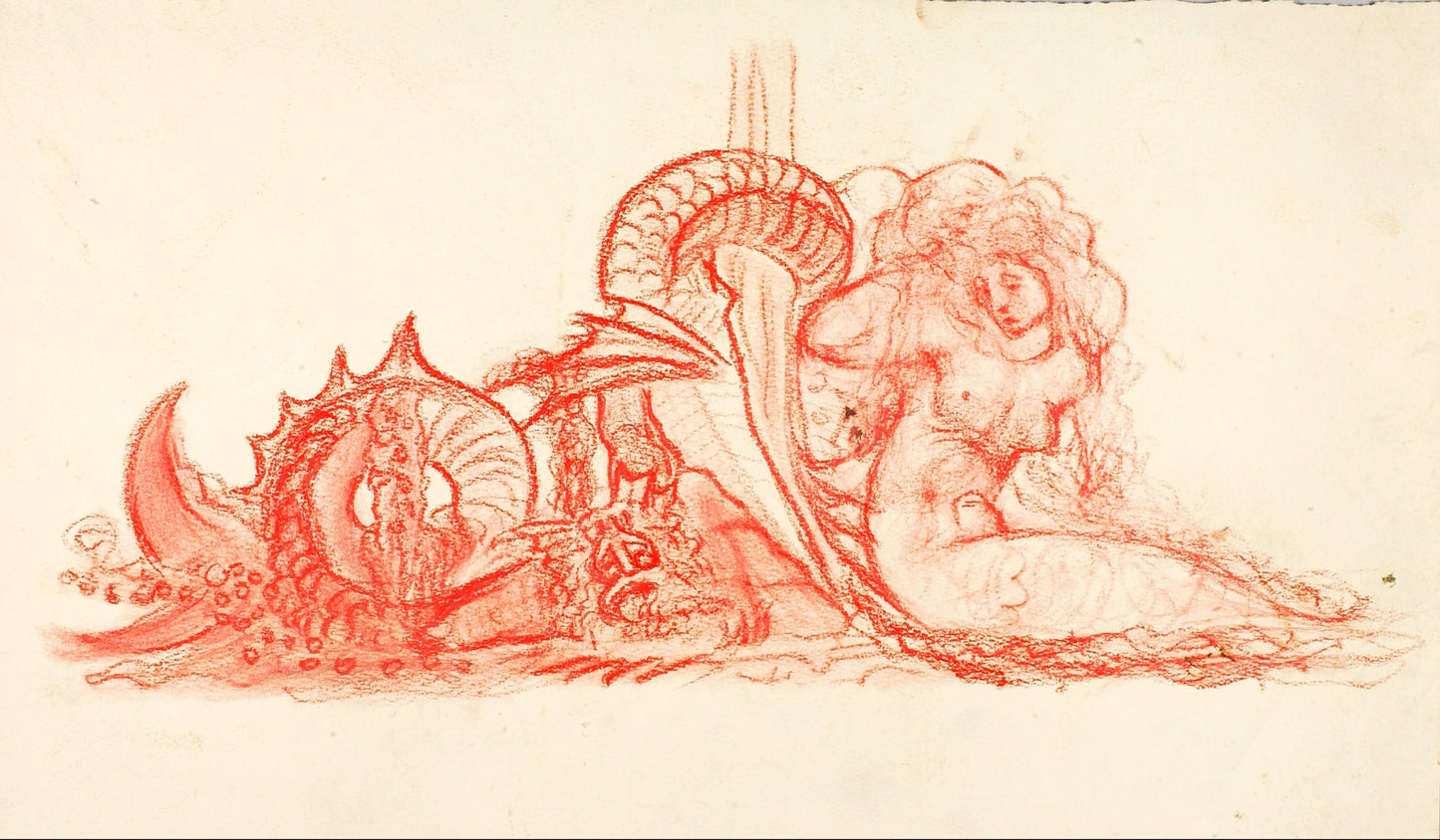 George Grey Barnard:(Untitled--Woman and Serpent),16x12"(A3)Poster
