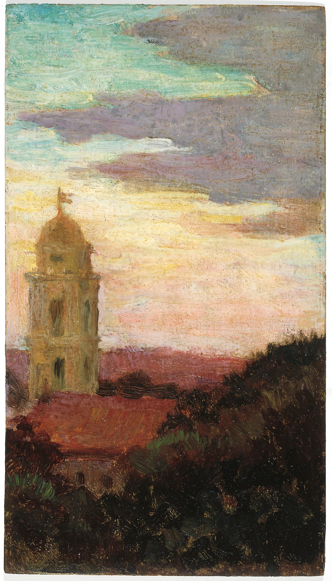 Carroll Beckwith:St. Isidor, Rome,16x12"(A3)Poster