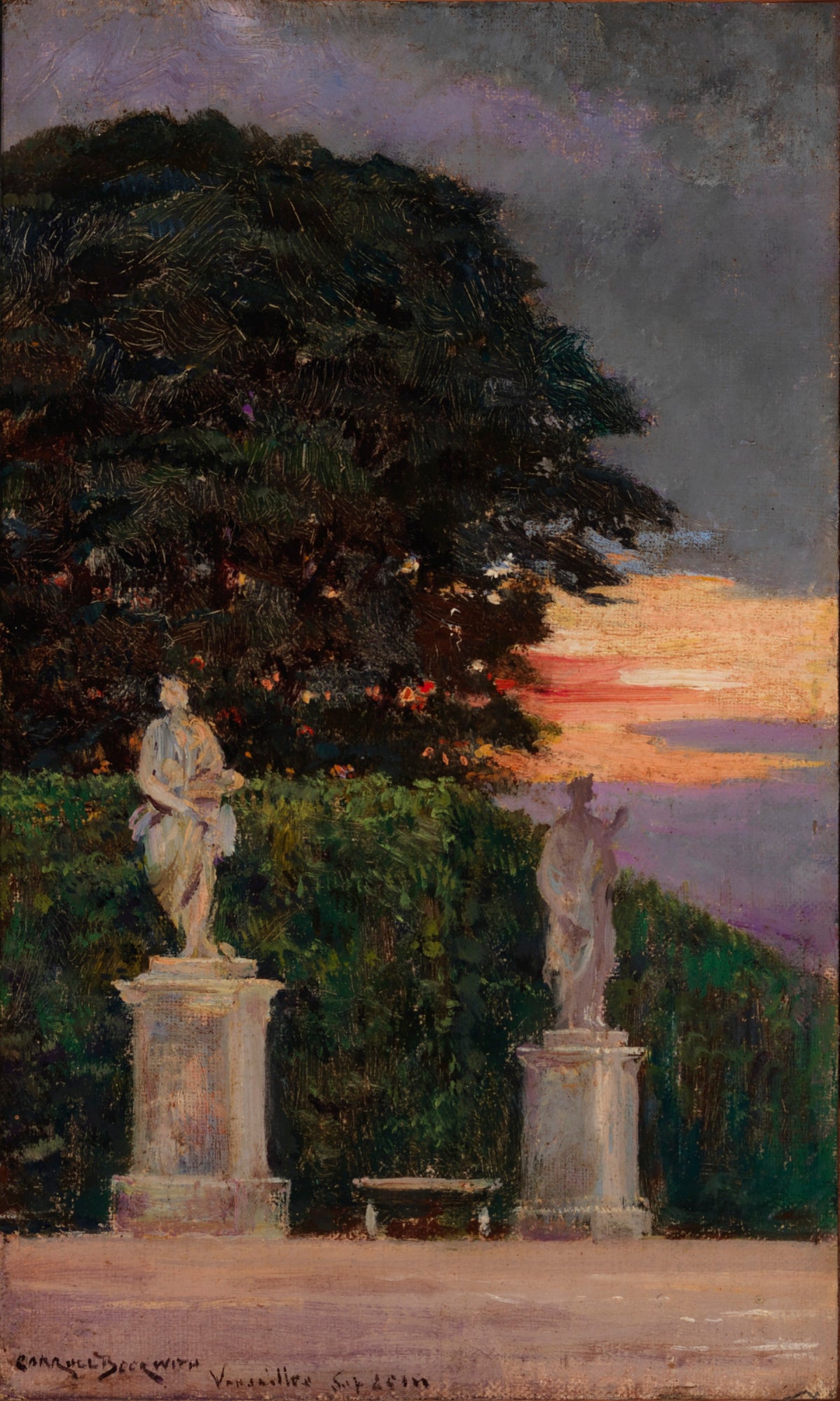 Carroll Beckwith:Corner of the Terrace, Versailles,16x12"(A3)Poster
