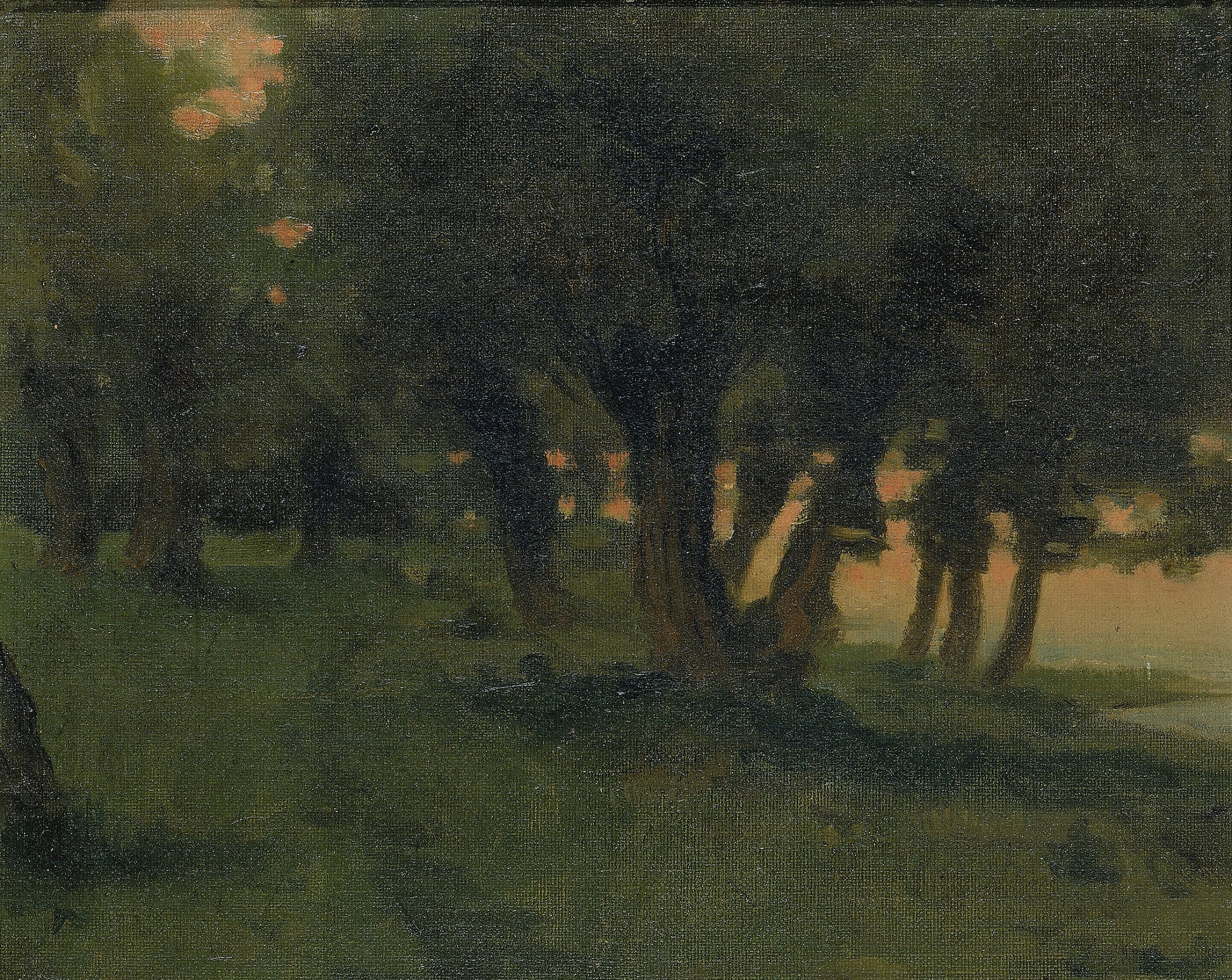 Carroll Beckwith:On the Banks of the Rhine, near St. Germain,16x12"(A3)Poster