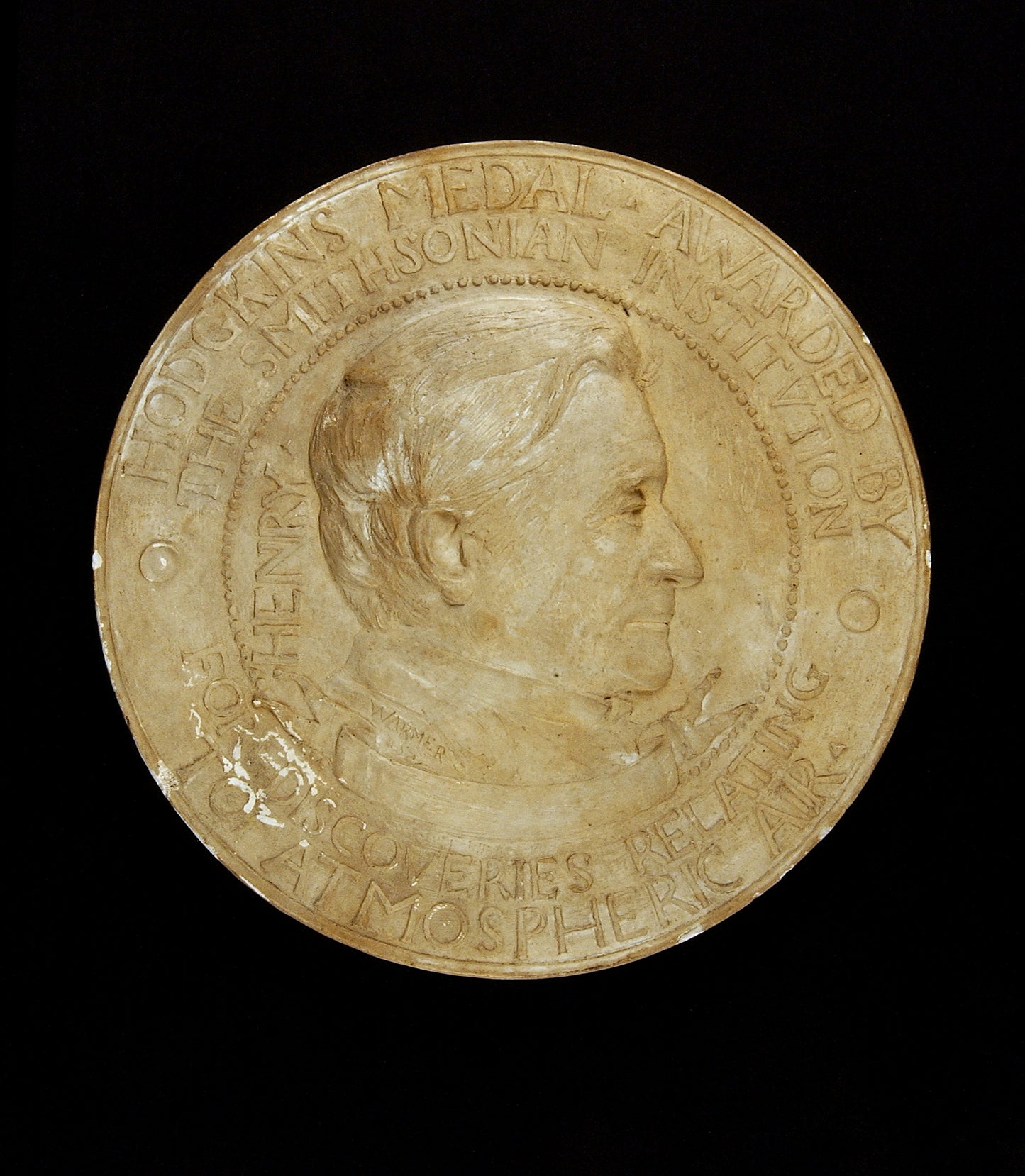 Olin Levi Warner:Model for Hodgkins Medal,16x12"(A3)Poster