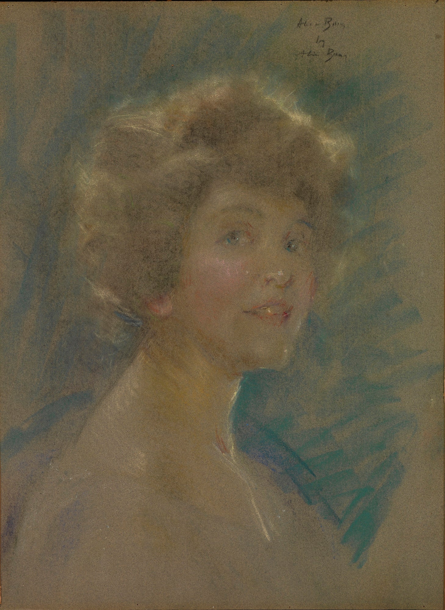 Alice Pike Barney:Self-Portrait in Light Tones,16x12"(A3)Poster