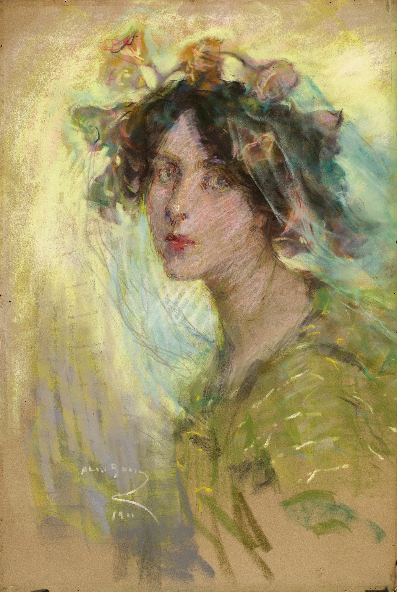 Alice Pike Barney:Morning Glories,16x12"(A3)Poster