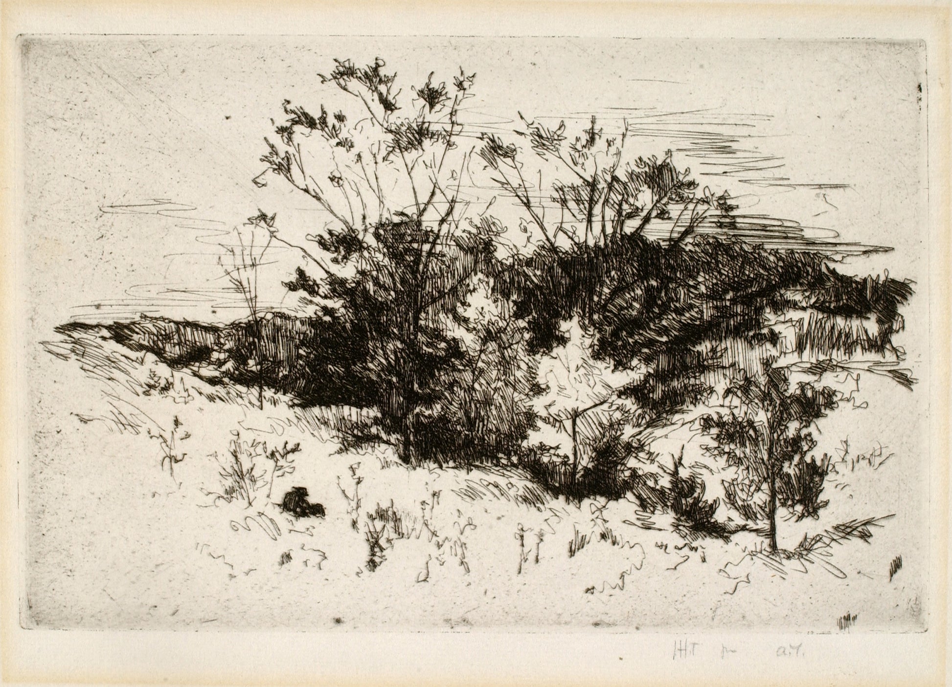 John Henry Twachtman:Landscape near Cincinnati,16x12"(A3)Poster