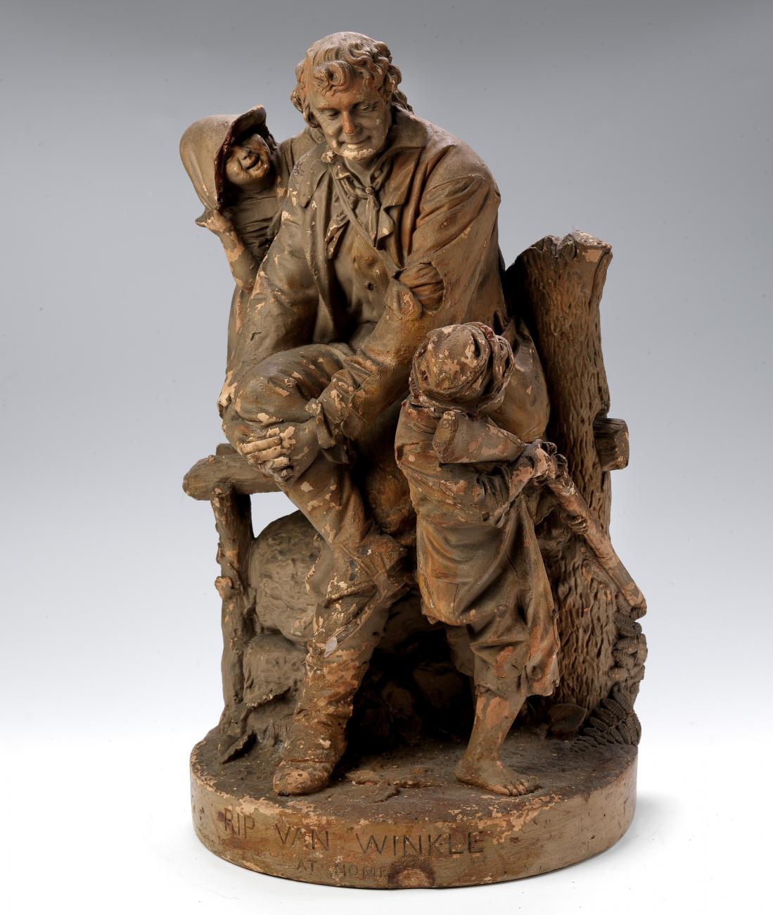John Rogers:Rip Van Winkle at Home,16x12"(A3)Poster