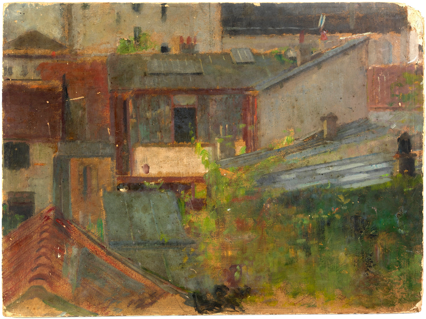 Alice Pike Barney:Rooftops,16x12"(A3)Poster