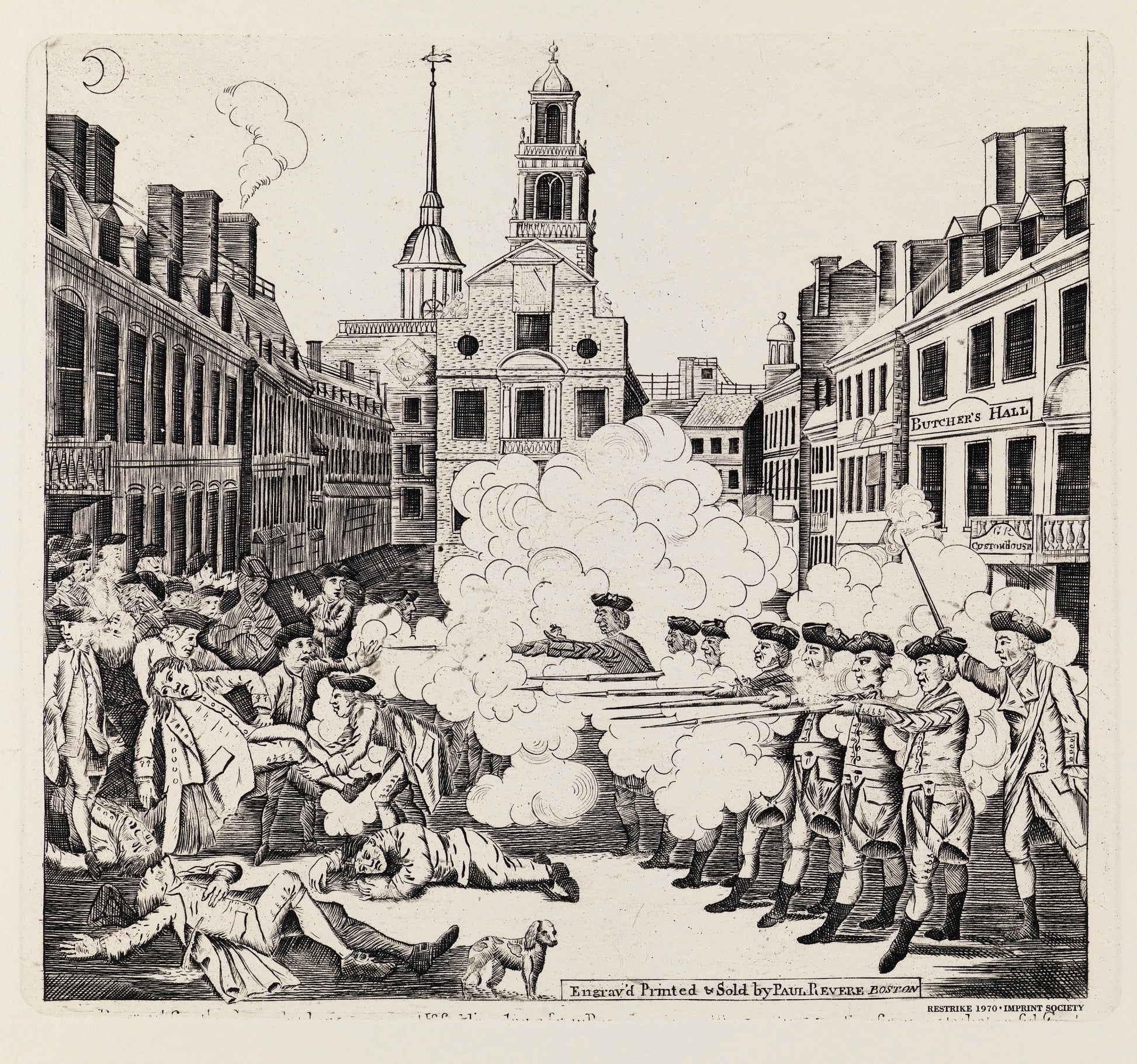 Paul Revere:The Bloody Massacre,16x12"(A3)Poster