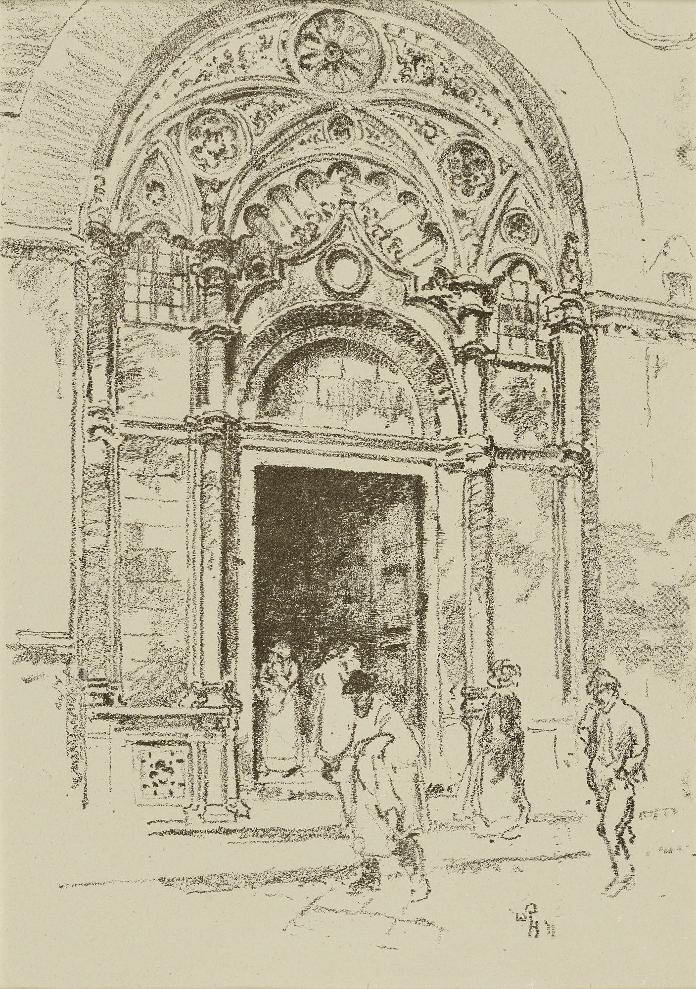 William Penhallow Henderson:Door at San Michele,16x12"(A3)Poster