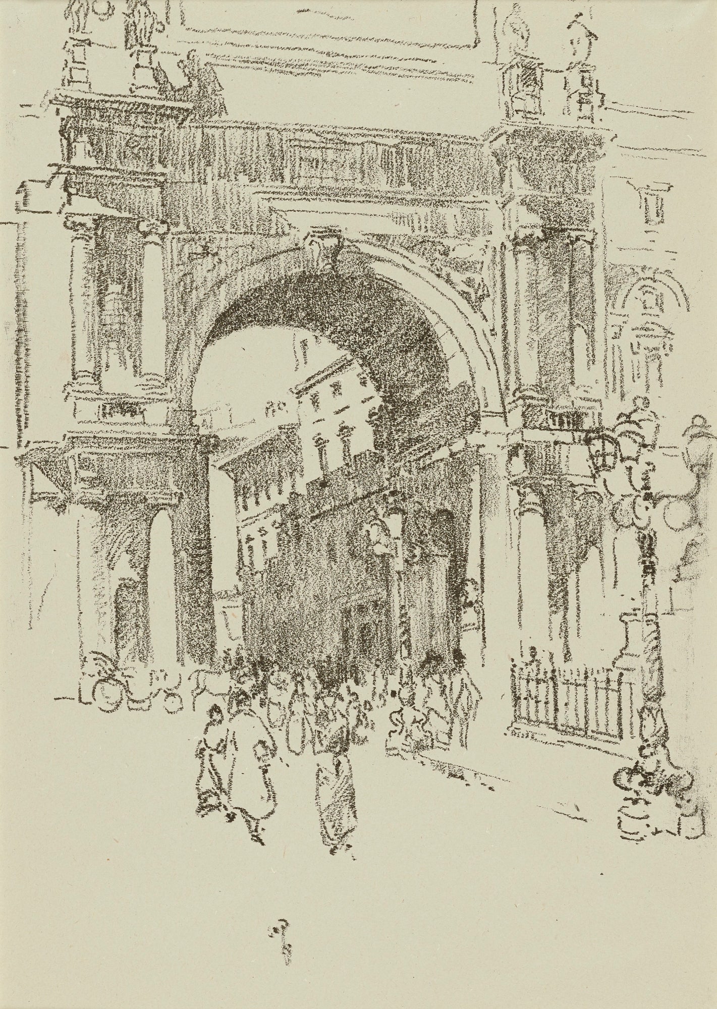 William Penhallow Henderson:Piazza Vitorio Emanuel,16x12"(A3)Poster