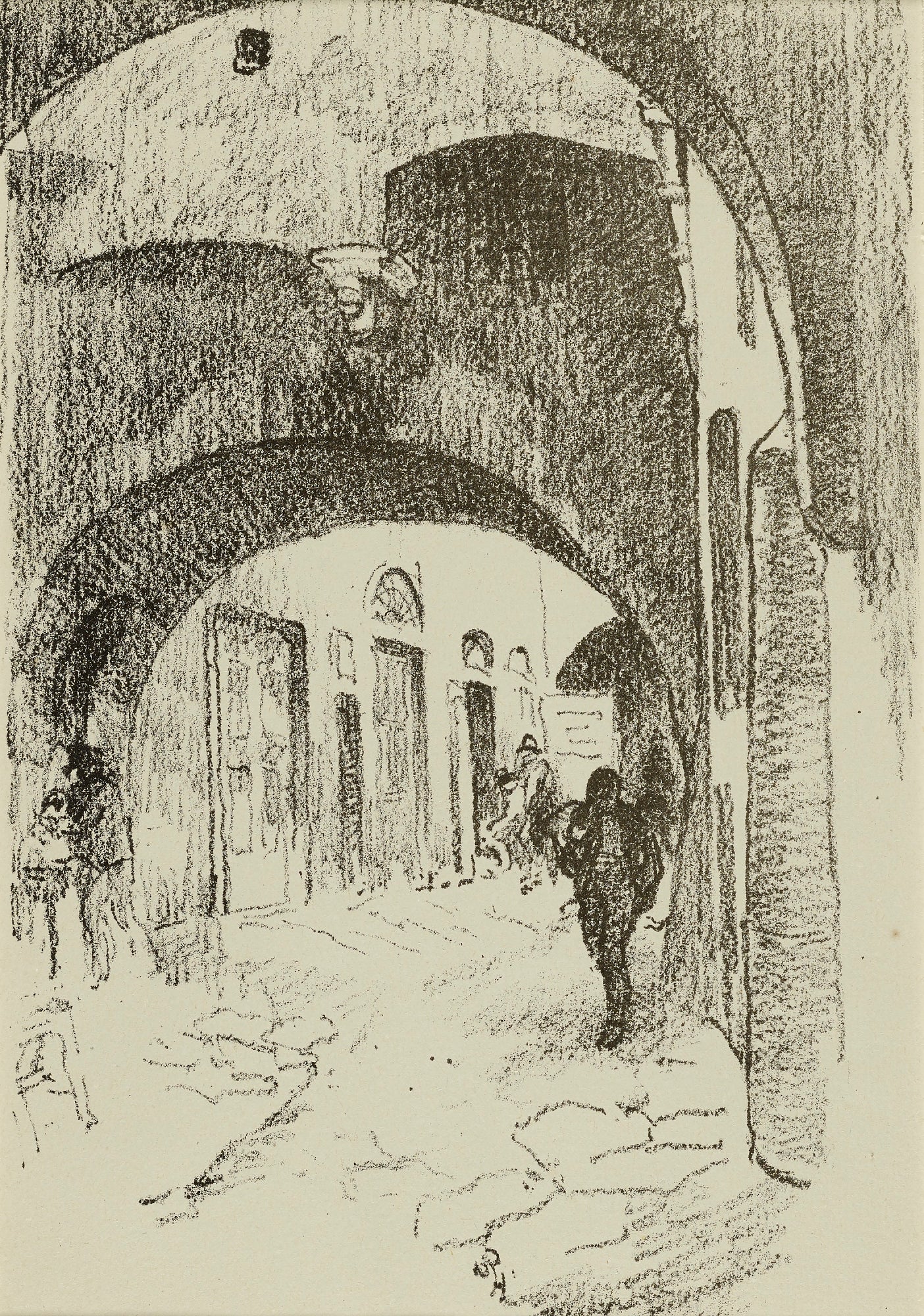 William Penhallow Henderson:Arches, Via Strozzi,16x12"(A3)Poster