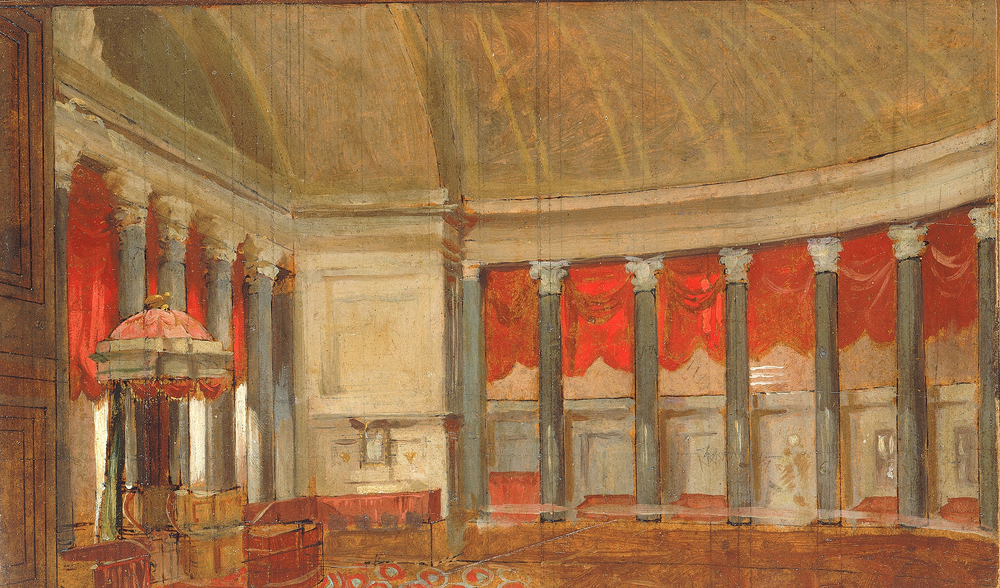 Samuel F. B. Morse:Study for the Old House of Representative,16x12"(A3)Poster