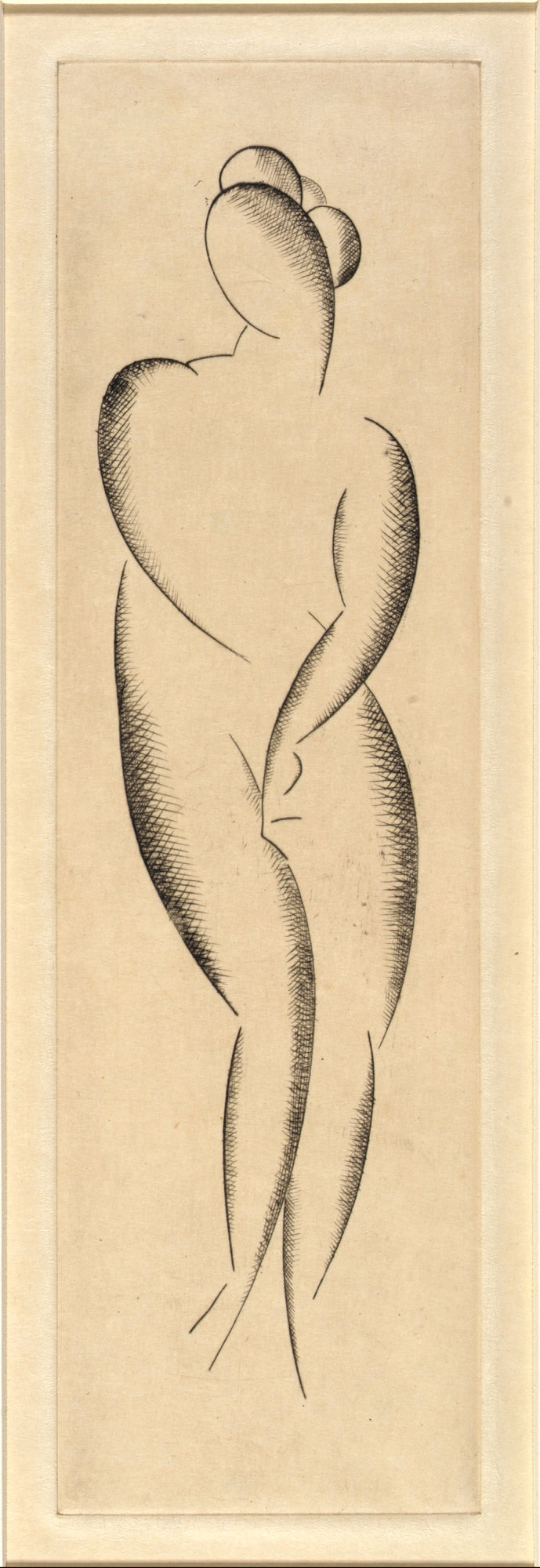 Elie Nadelman:Female Nude, Standing,16x12"(A3)Poster