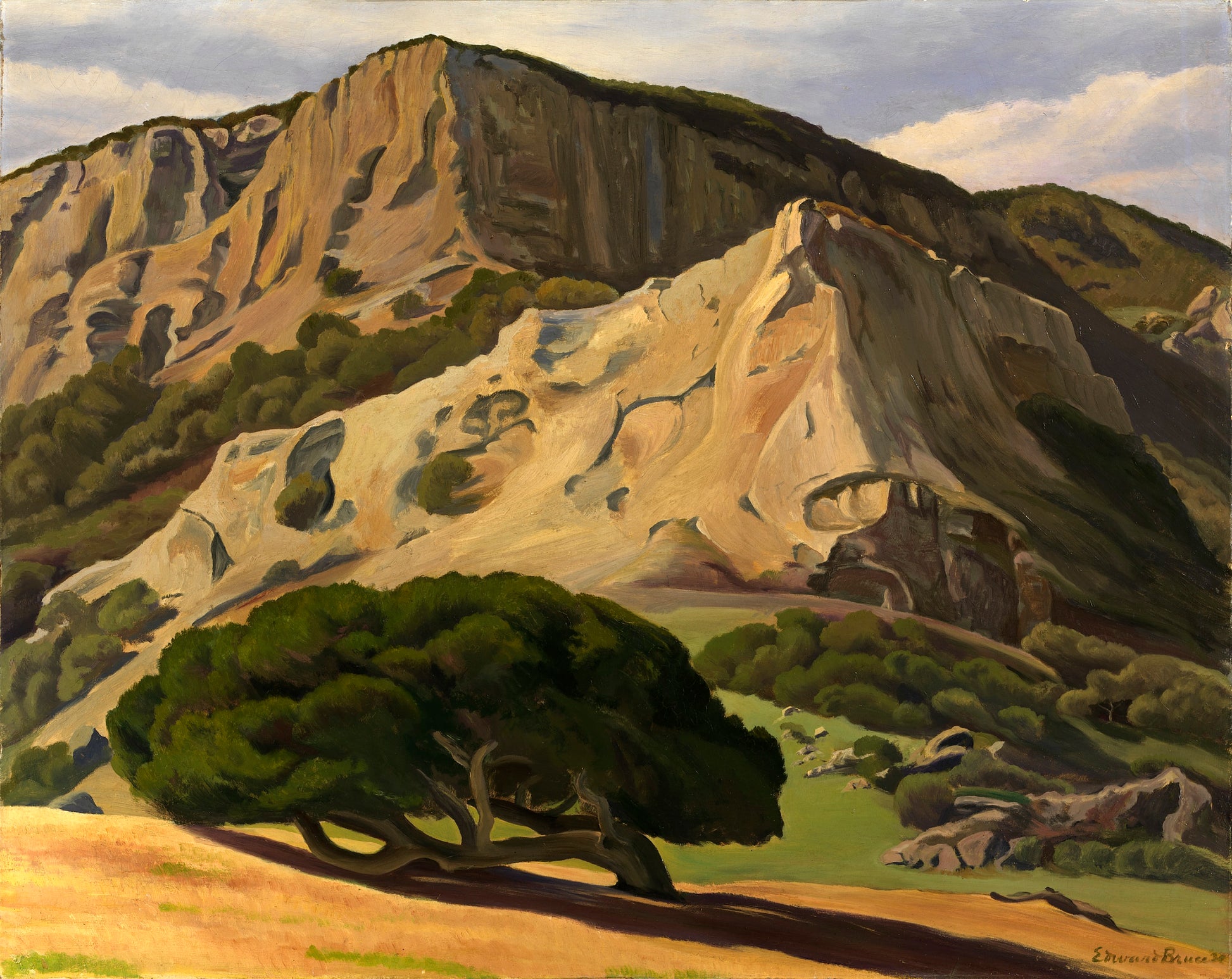 Edward Bruce:Oaks and Rocks--San Luis Obispo,16x12"(A3)Poster