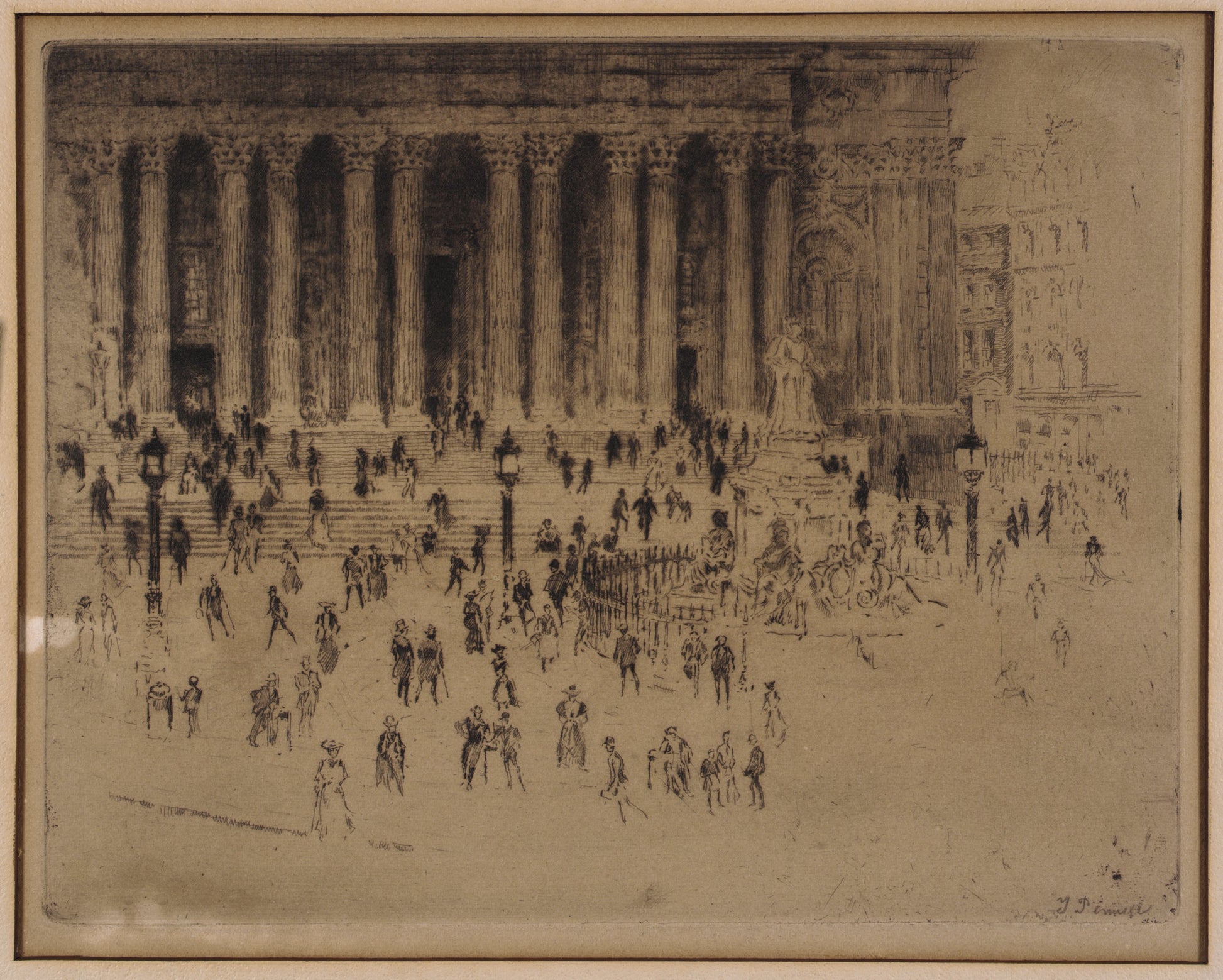 Joseph Pennell:London Stock Exchange,16x12"(A3)Poster
