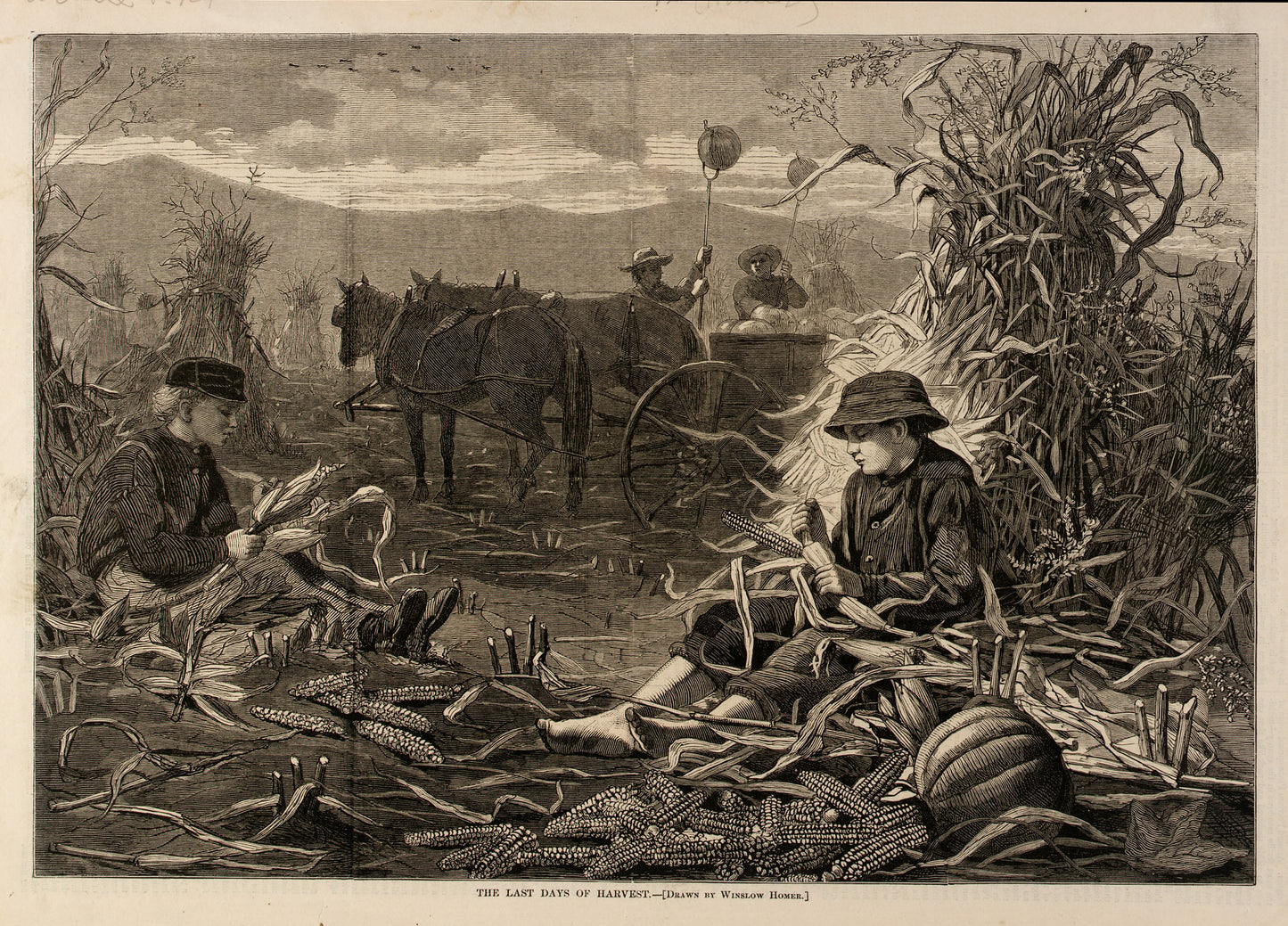 Winslow Homer:The Last Days of Harvest,16x12"(A3)Poster