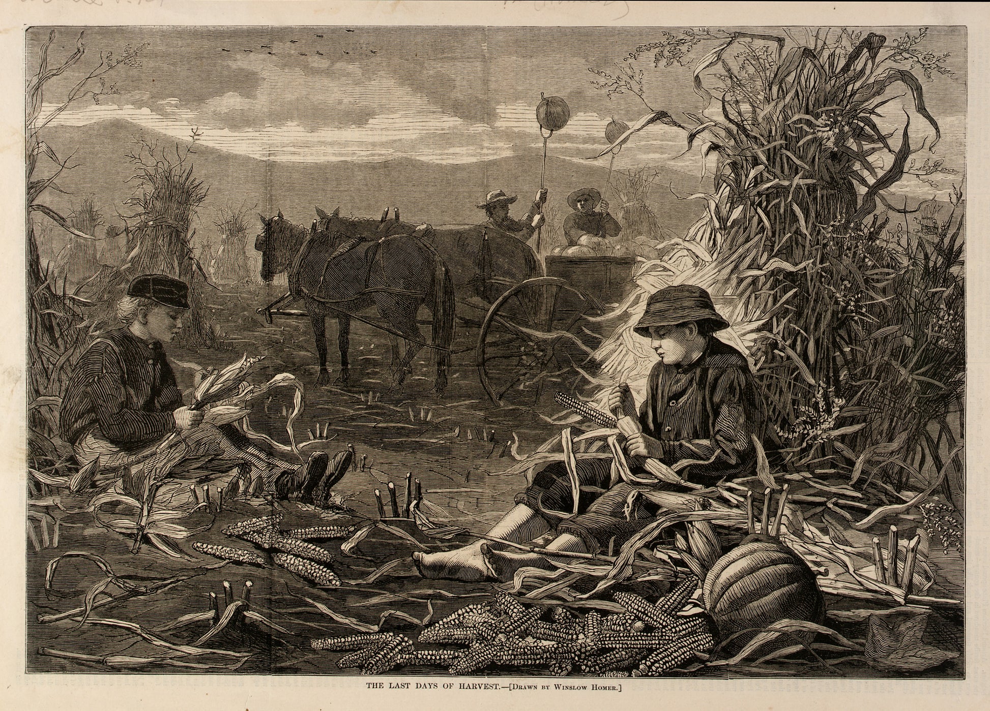 Winslow Homer:The Last Days of Harvest,16x12"(A3)Poster