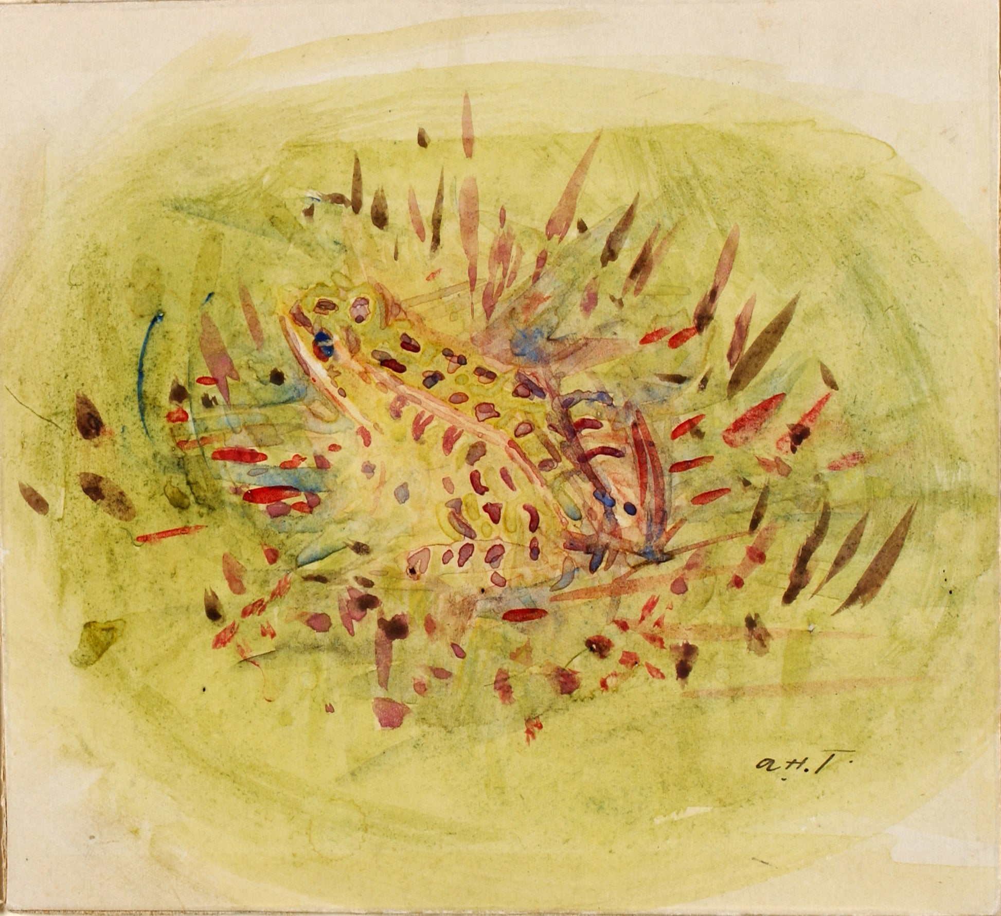 Abbott Handerson Thayer:Frog,16x12"(A3)Poster