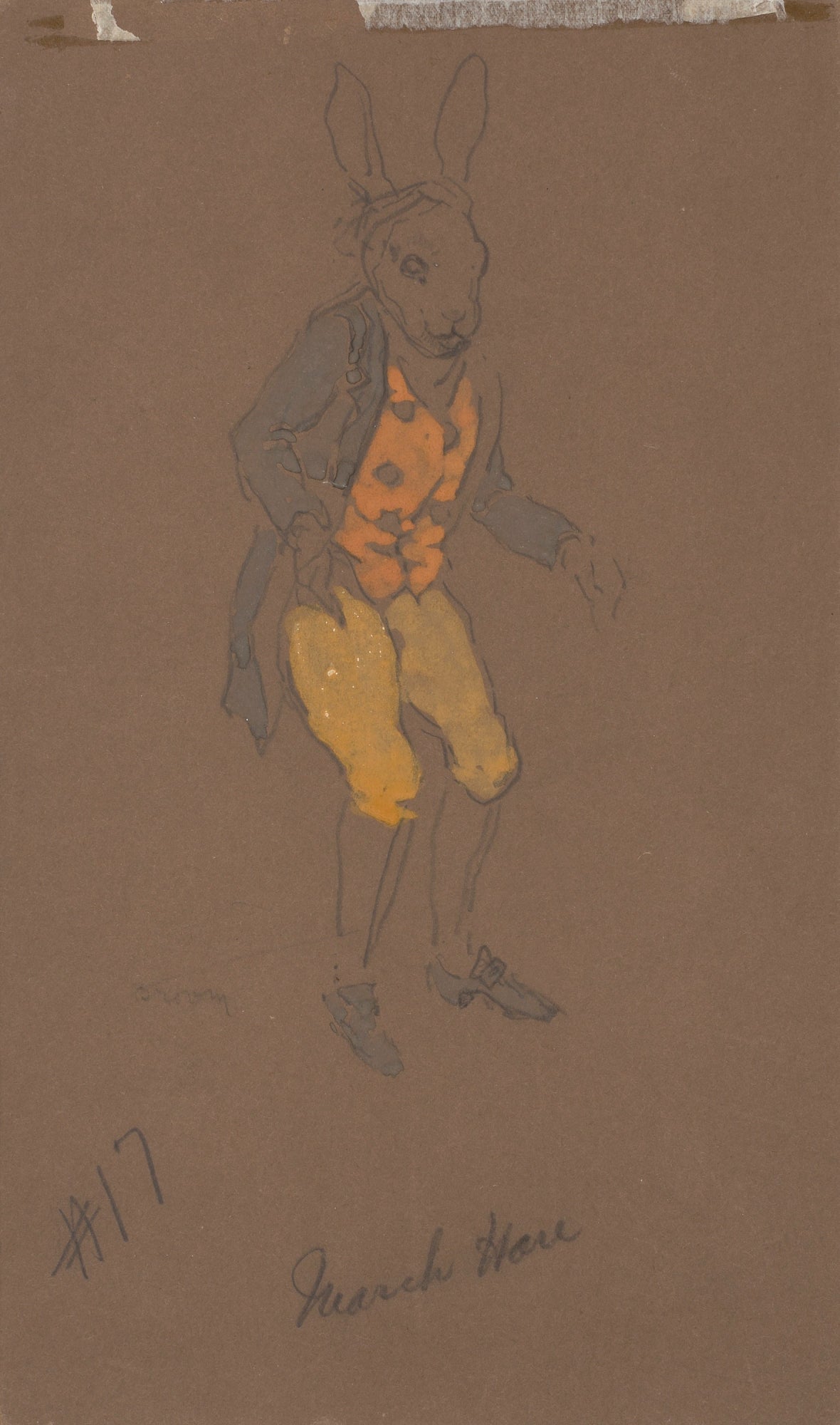 William Penhallow Henderson:March Hare (costume Design from ,16x12"(A3)Poster