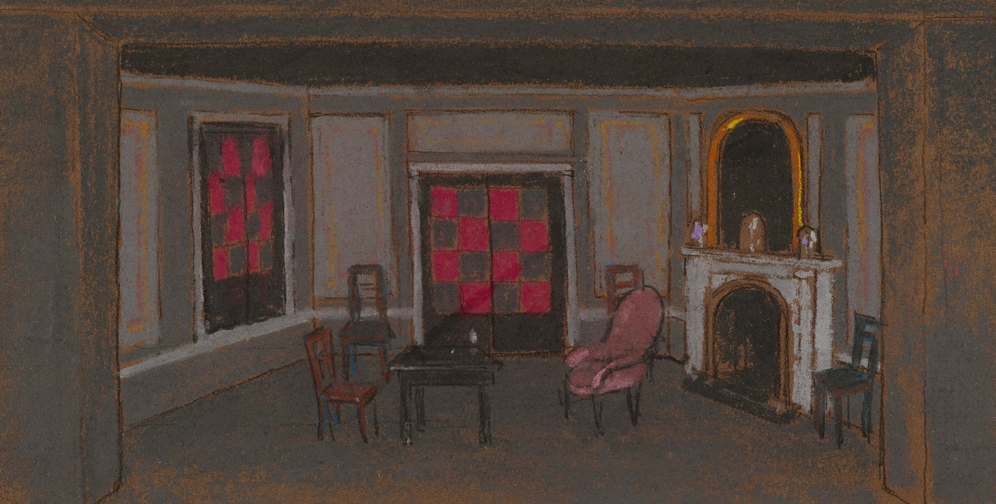 William Penhallow Henderson:Alice's Living Room--False Prosc,16x12"(A3)Poster