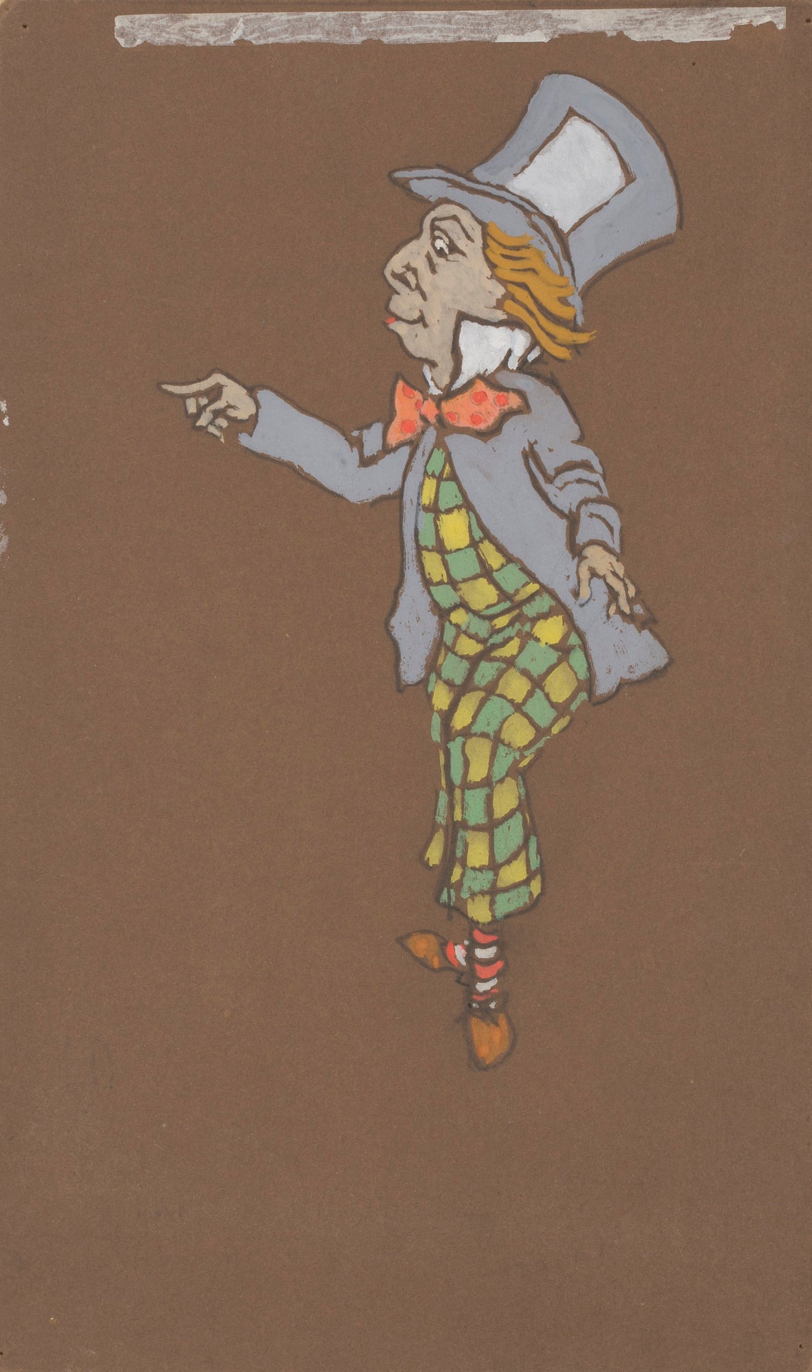 William Penhallow Henderson:Mad Hatter (costume design for A,16x12"(A3)Poster