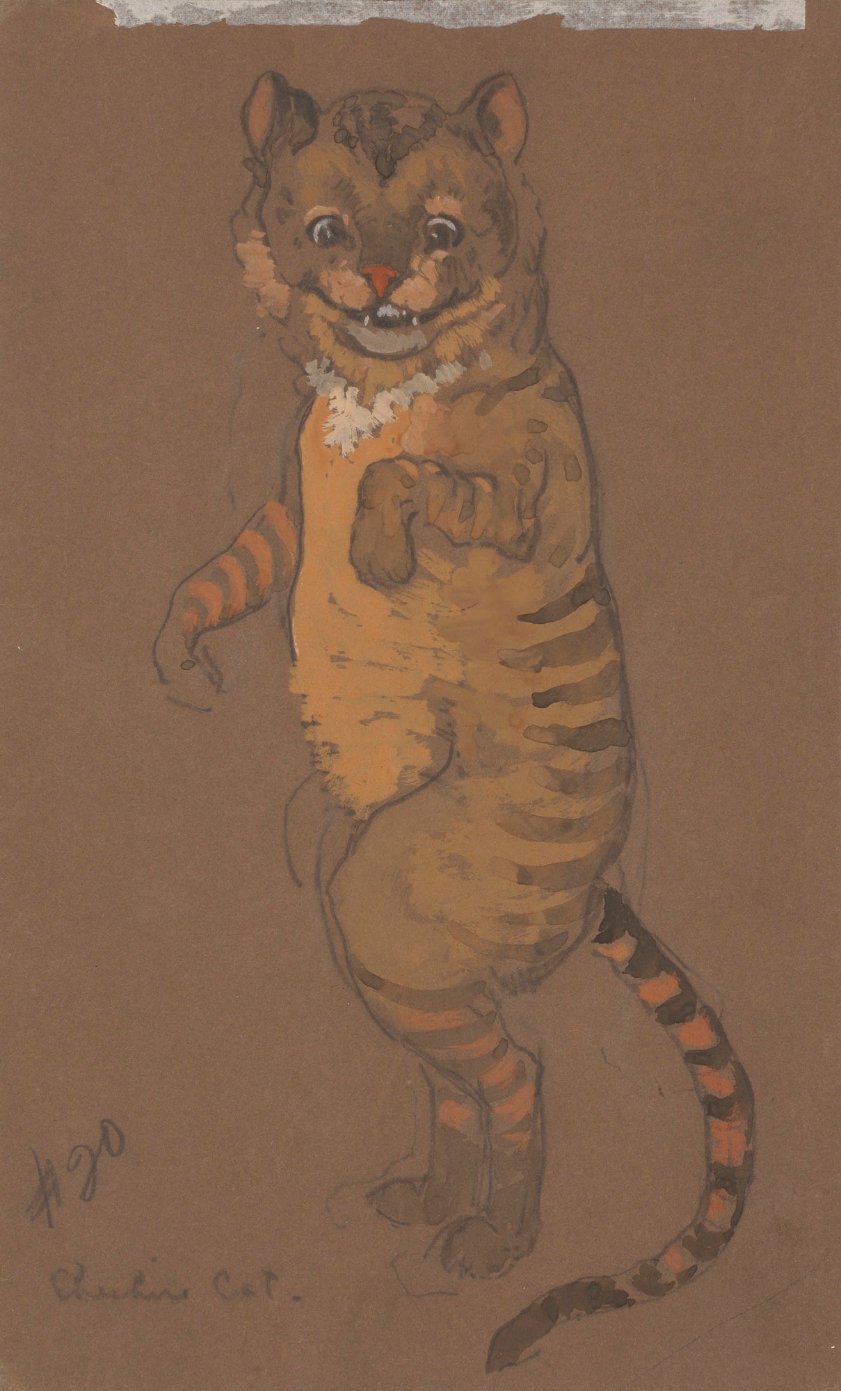 William Penhallow Henderson:Cheshire Cat (costume design for,16x12"(A3)Poster