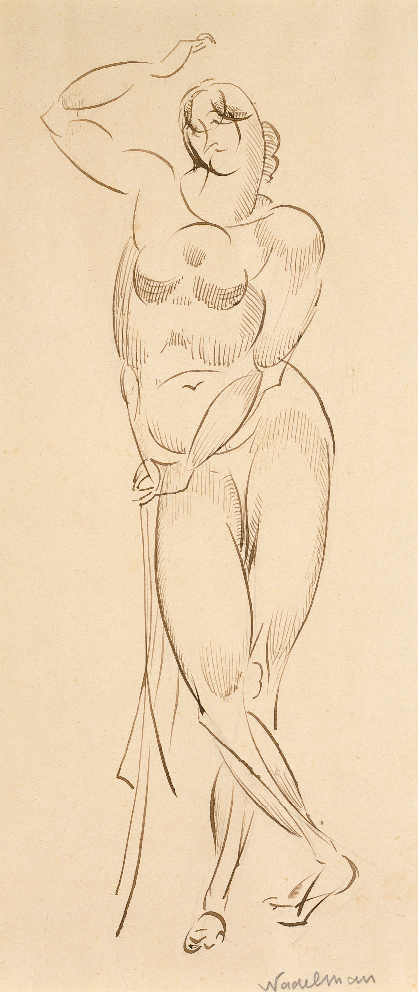 Elie Nadelman:Standing Female Nude,16x12"(A3)Poster