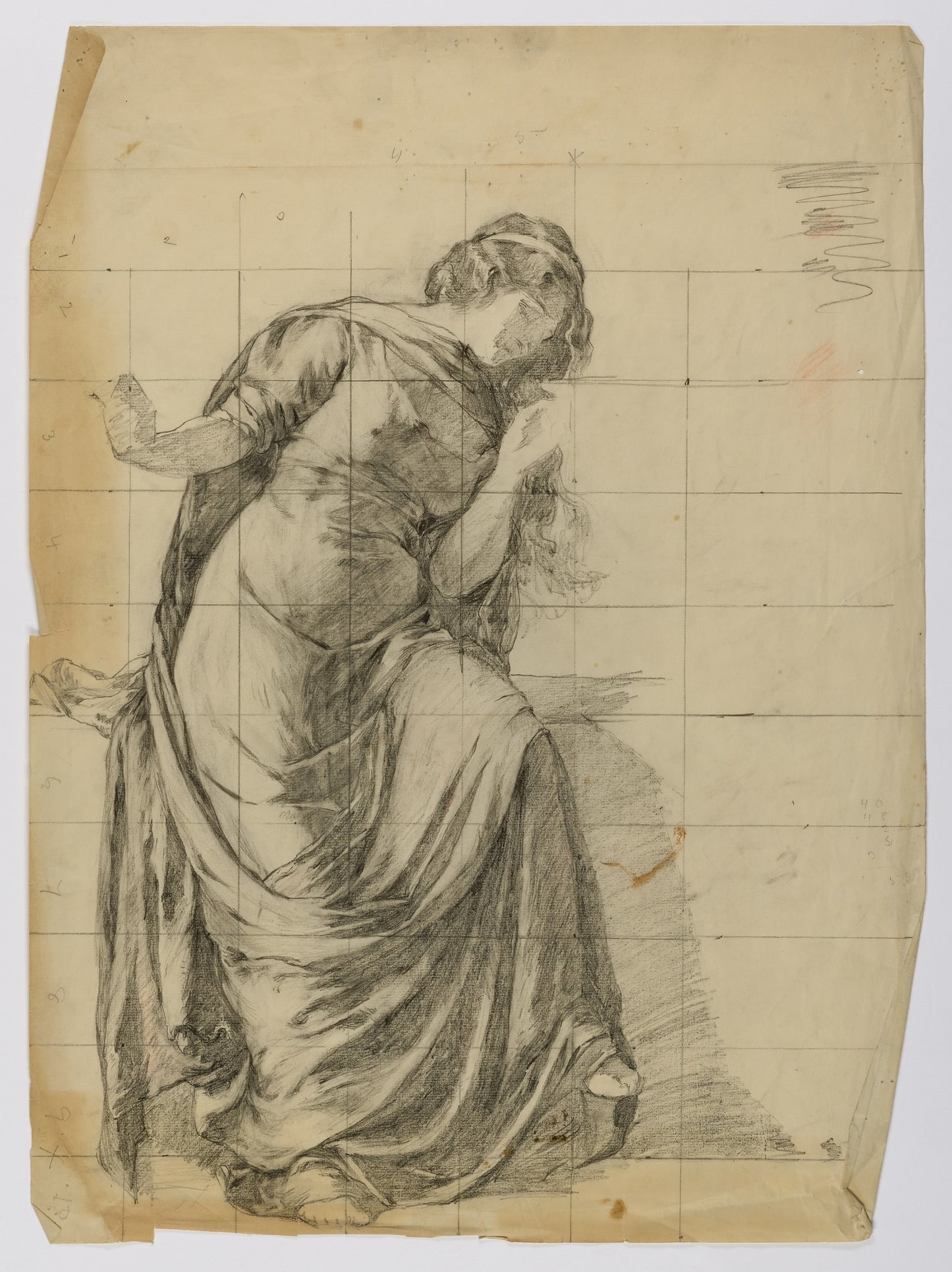 Louise Cox:Untitled (Draped Female Figure),16x12"(A3)Poster