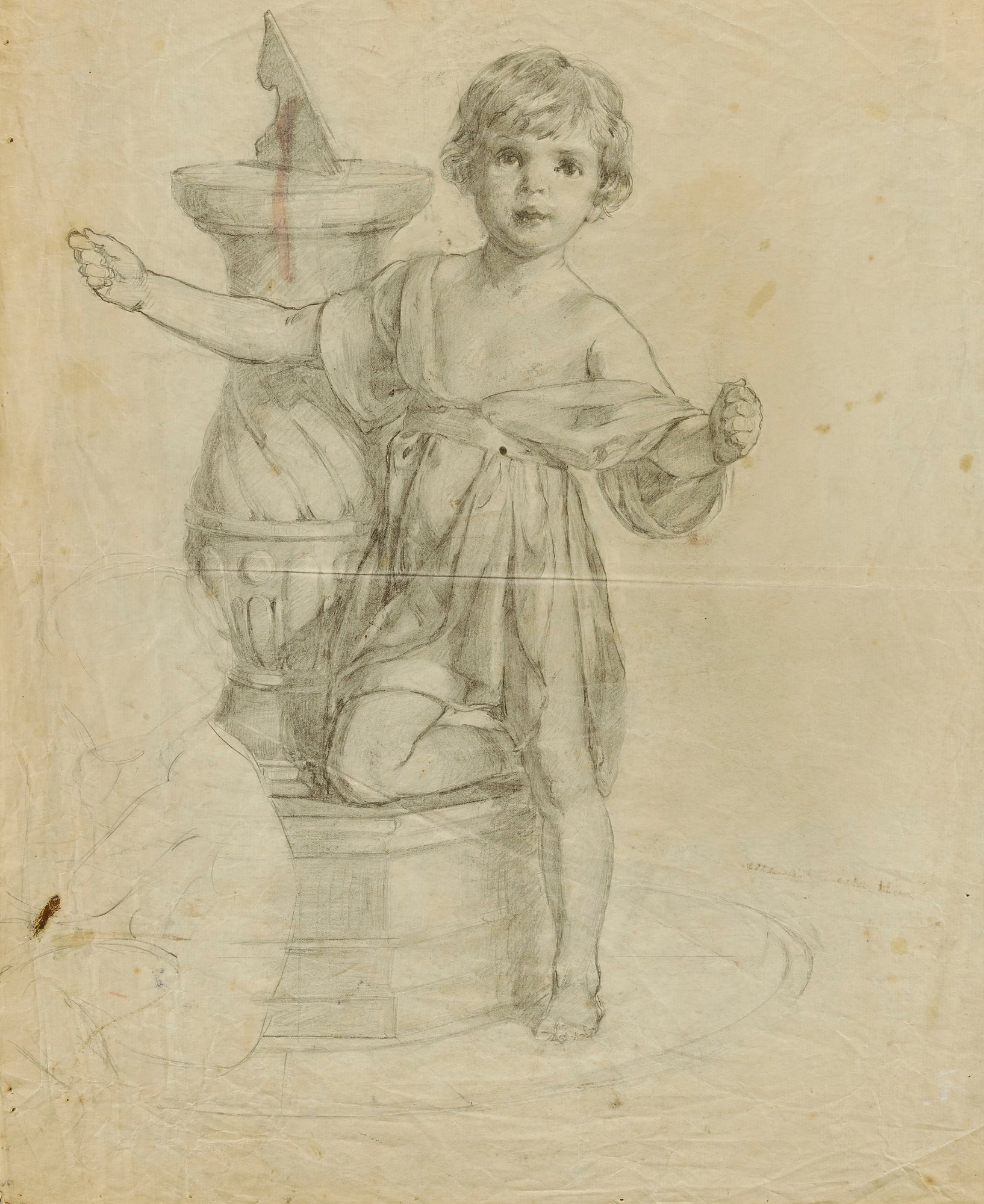 Louise Cox:Untitled (Child with Sun Dial),16x12"(A3)Poster