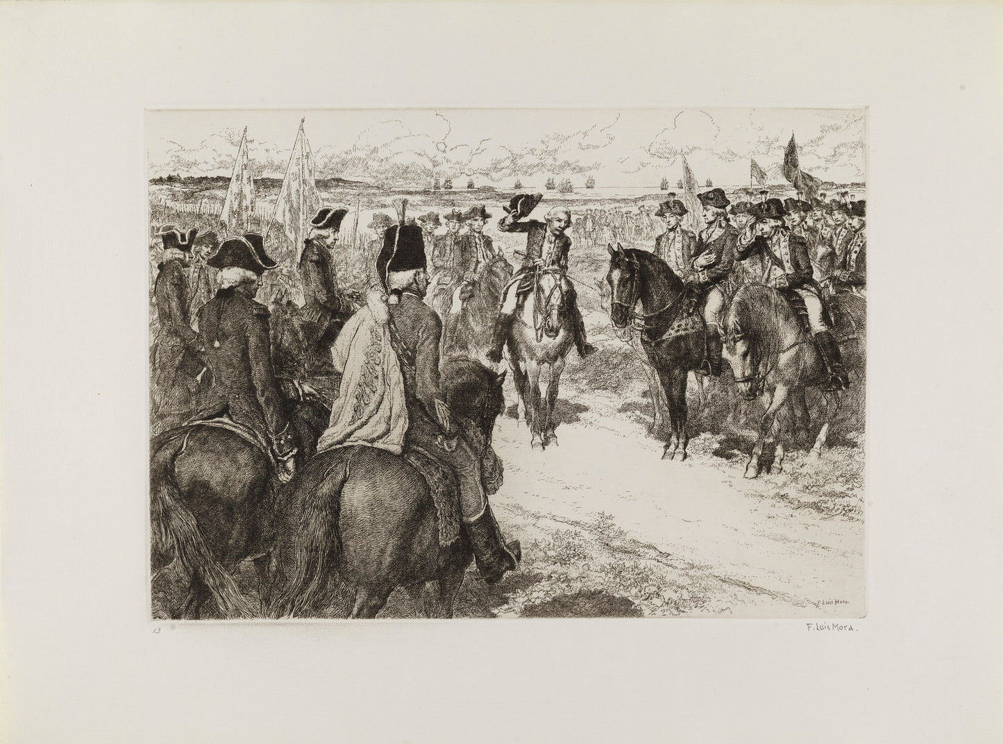 F. Luis Mora:The Surrender of Cornwallis (from the portfolio,16x12"(A3)Poster