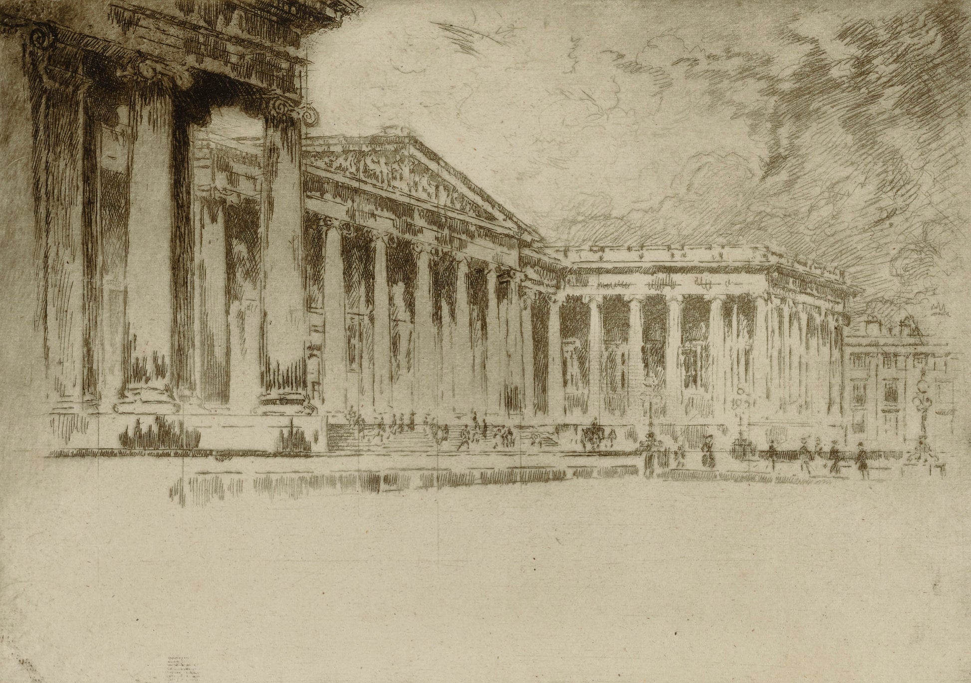 Joseph Pennell:The British Museum,16x12"(A3)Poster