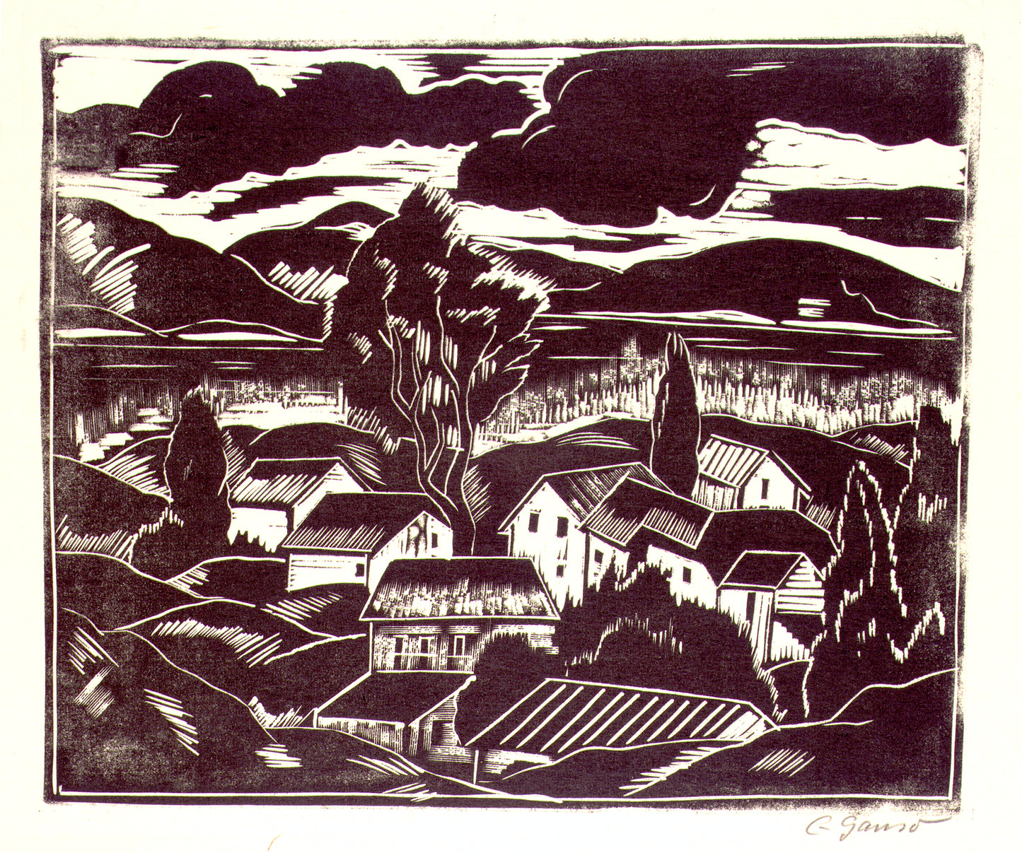 Emil Ganso:Landscape,16x12"(A3)Poster