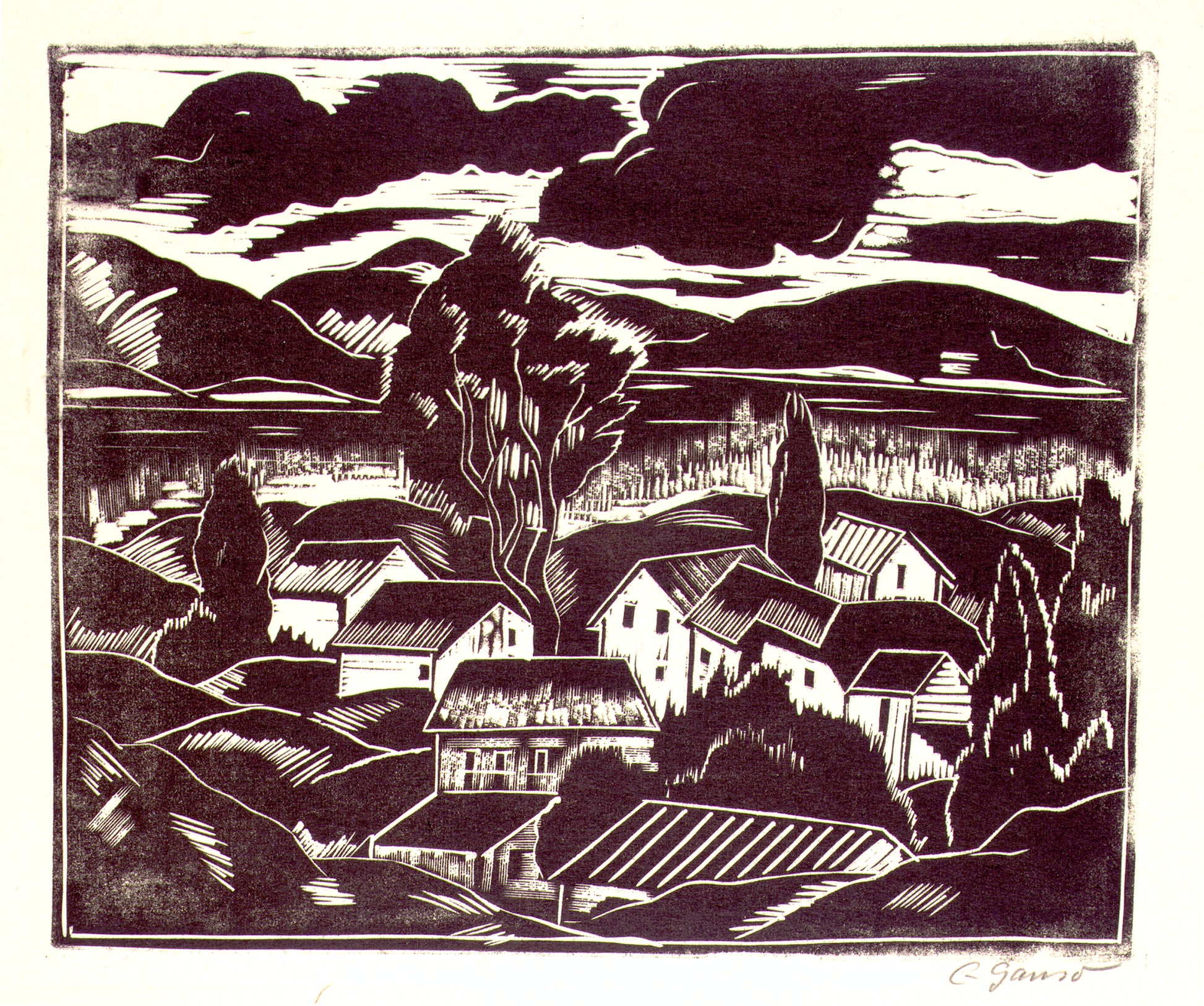 Emil Ganso:Landscape,16x12"(A3)Poster