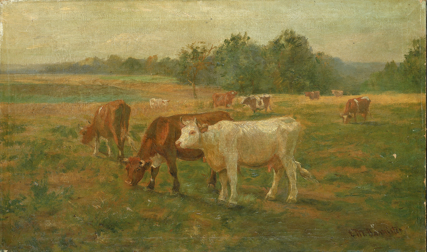 Edward Mitchell Bannister:Cows,16x12"(A3)Poster
