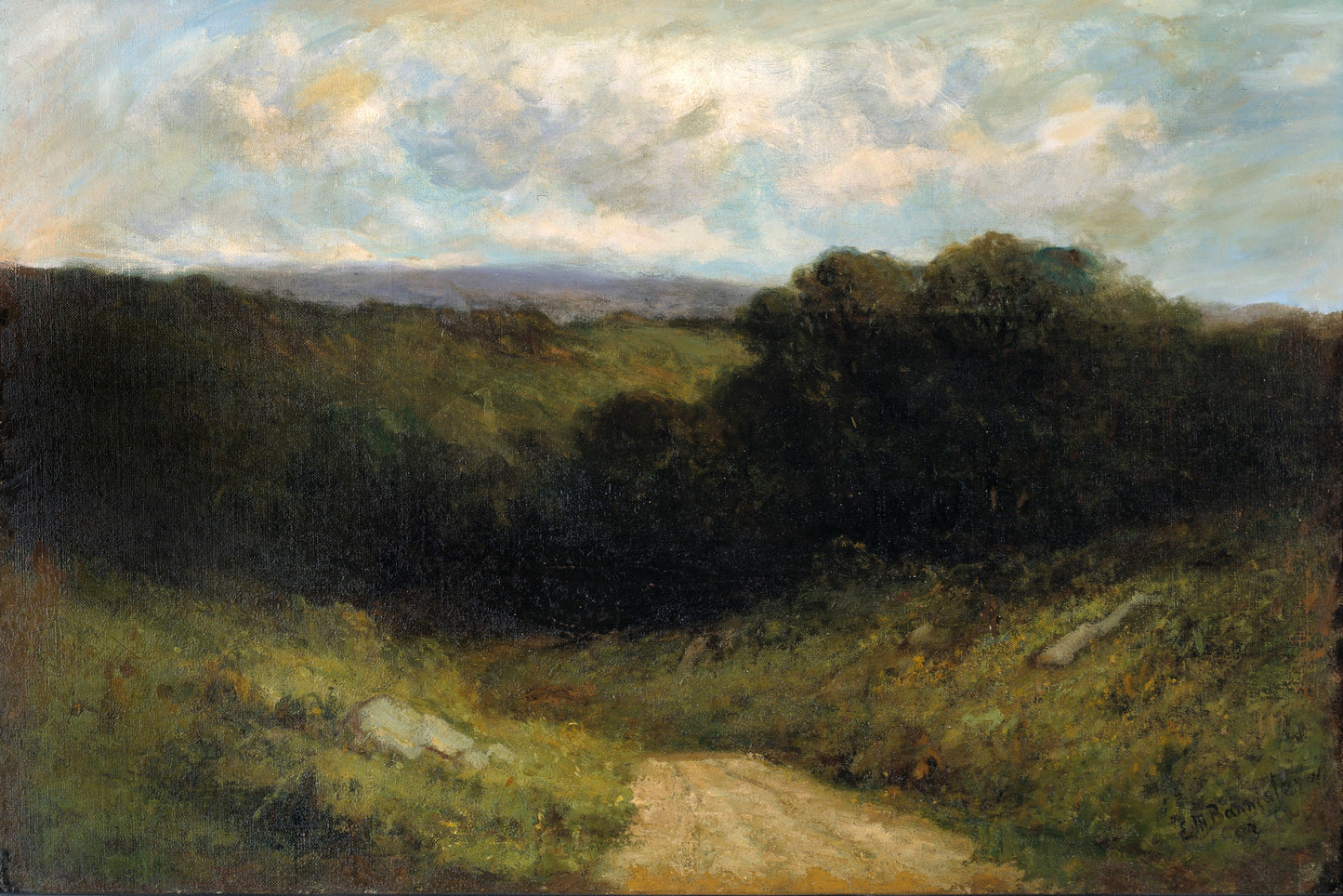 Edward Mitchell Bannister:The Road to the Valley,16x12"(A3)Poster