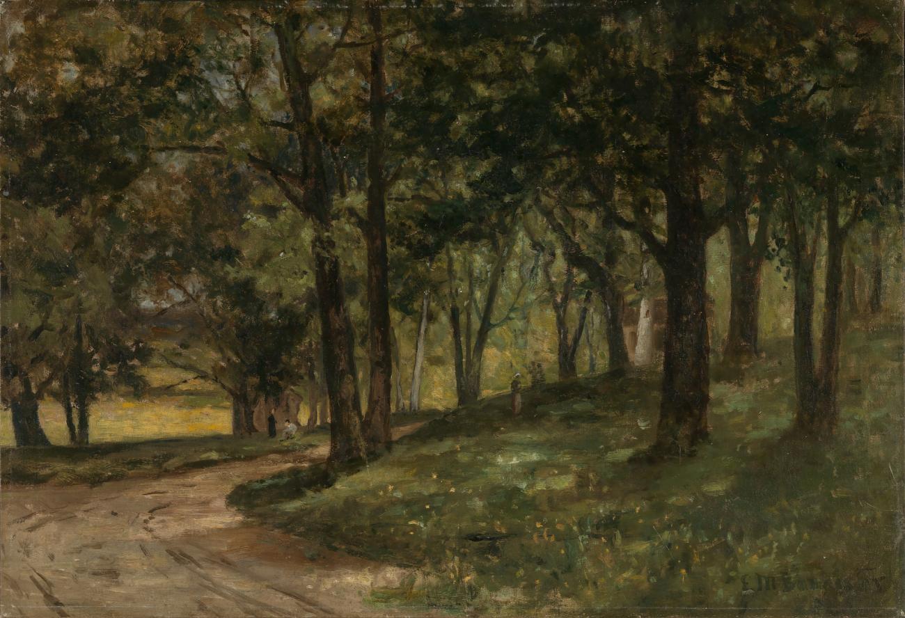 Edward Mitchell Bannister:Untitled (landscape with trees),16x12"(A3)Poster
