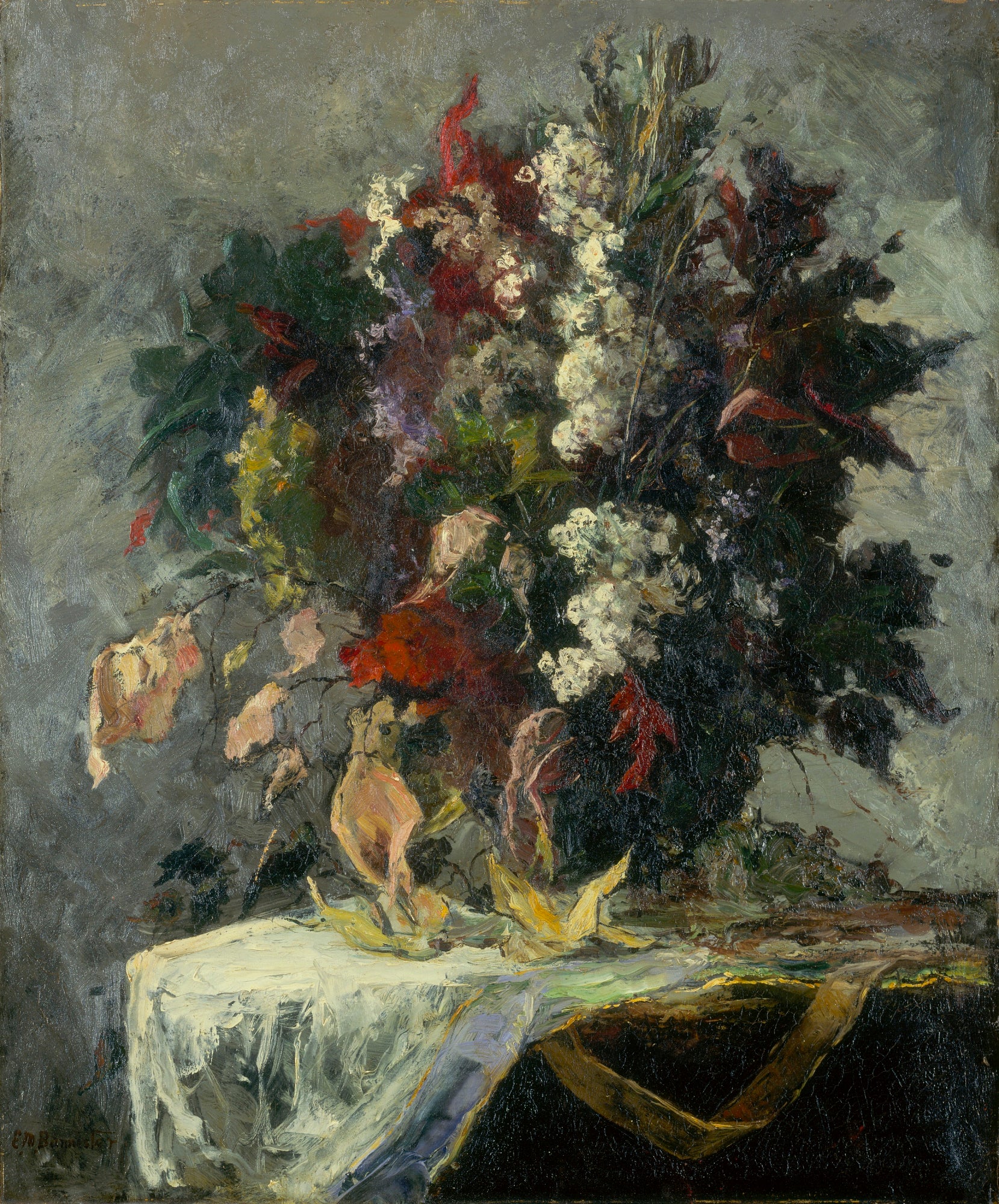 Edward Mitchell Bannister:Untitled (floral still life),16x12"(A3)Poster