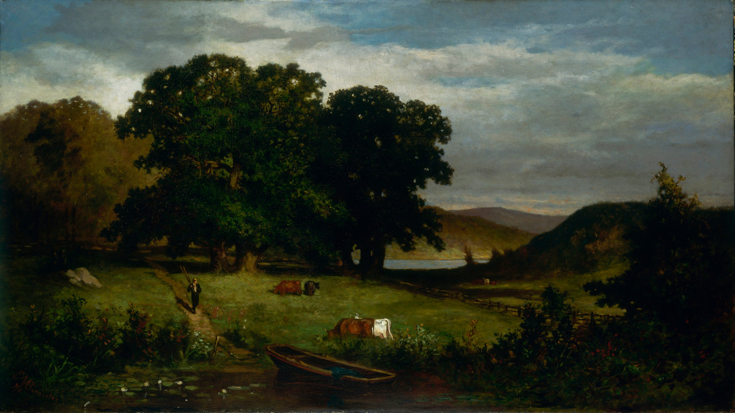 Edward Mitchell Bannister:Oak Trees,16x12"(A3)Poster